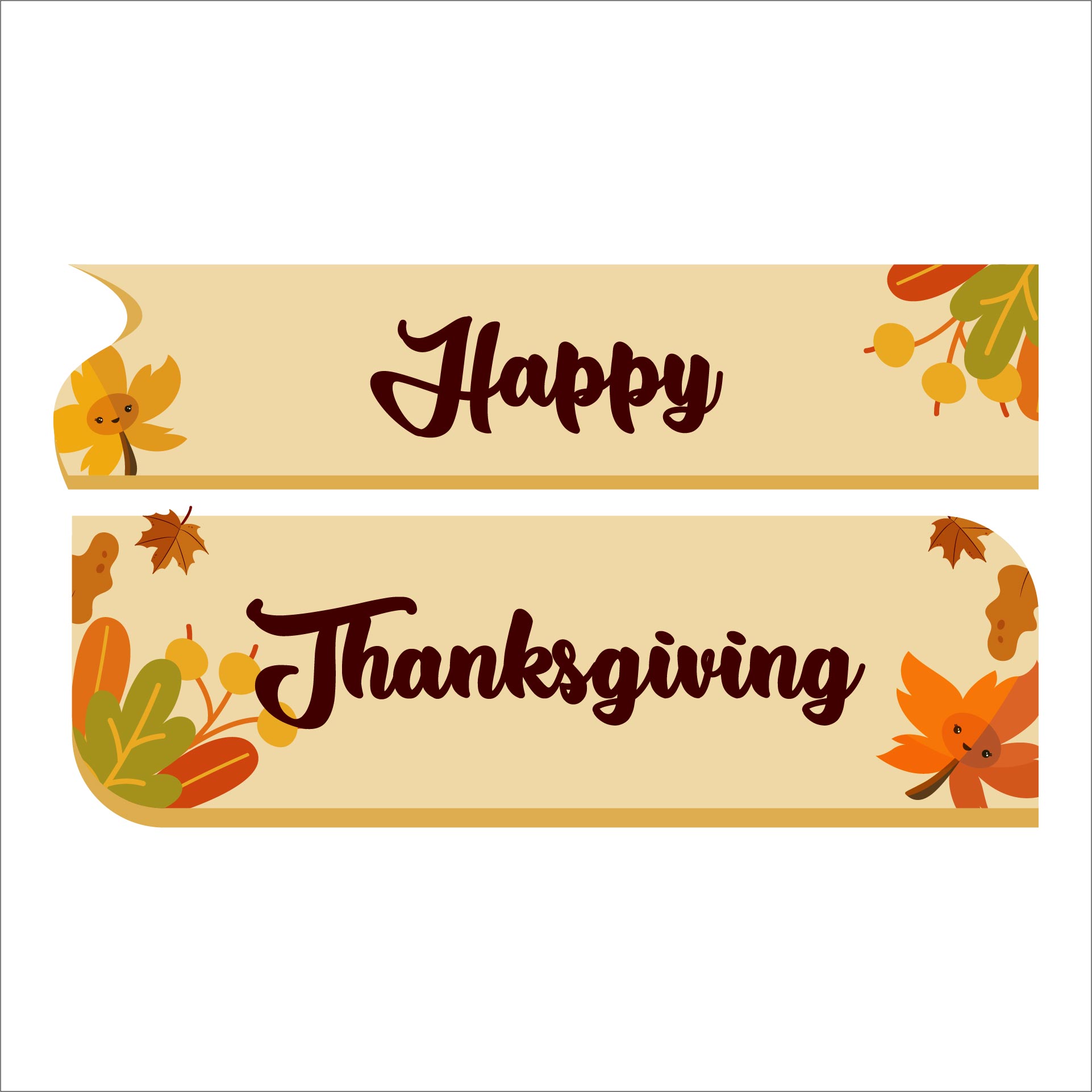 Happy Thanksgiving Door Sign