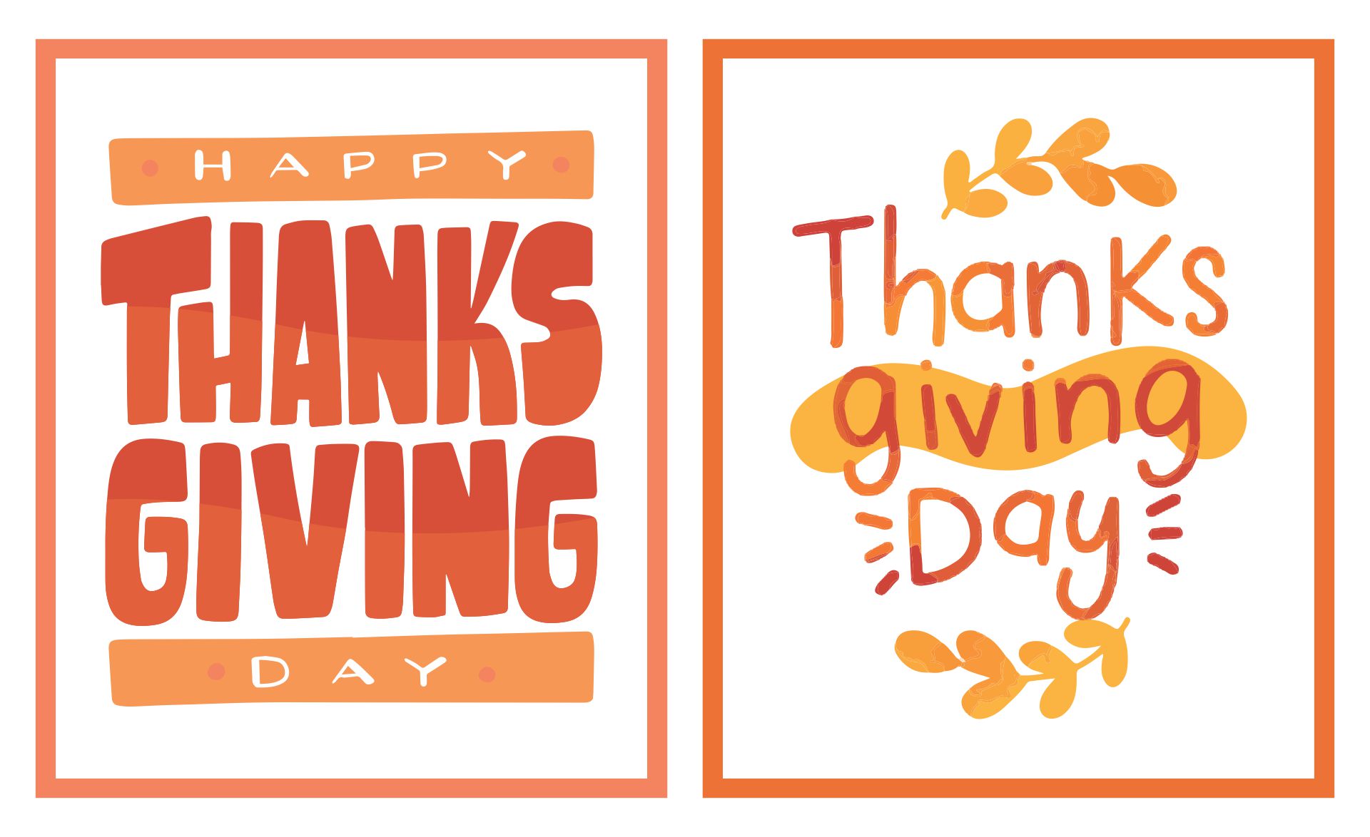 Happy Thanksgiving Signs Printable