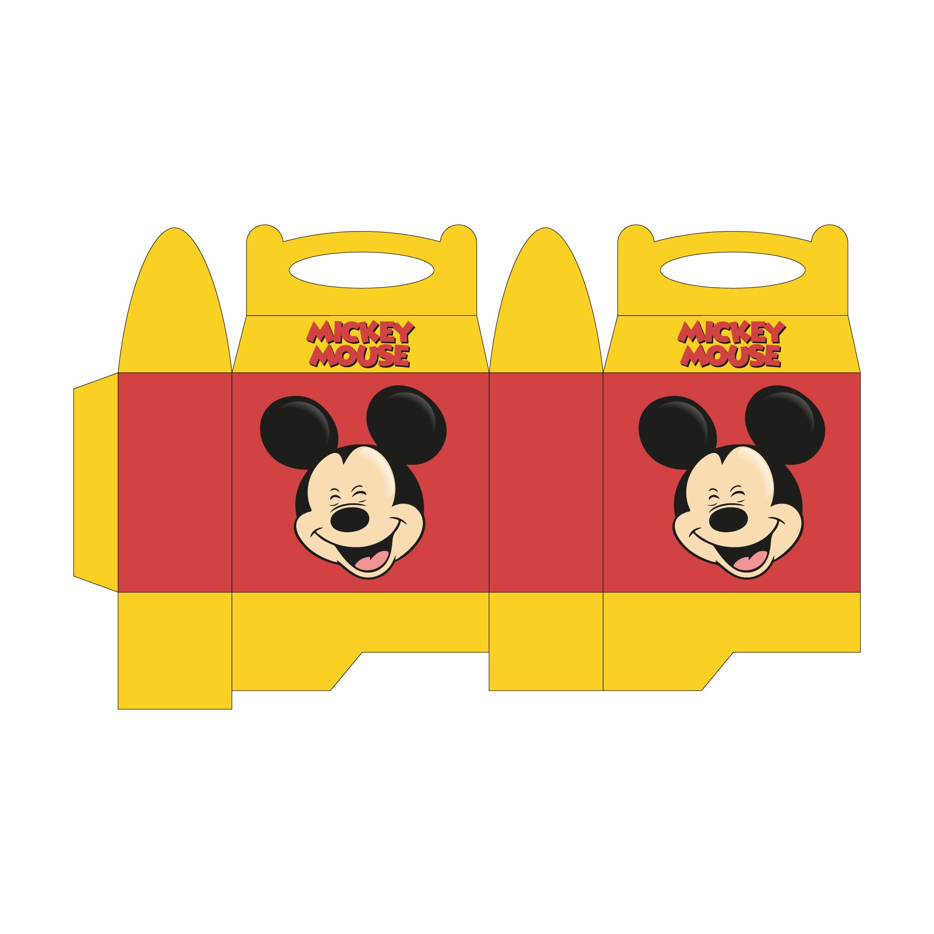Mickey Mouse Gift Box Template