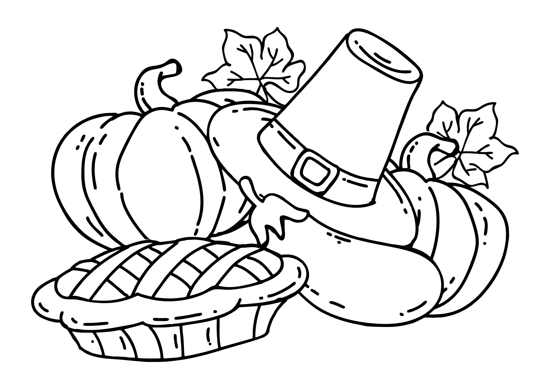 Printable Coloring Pages For Kids Thanksgiving