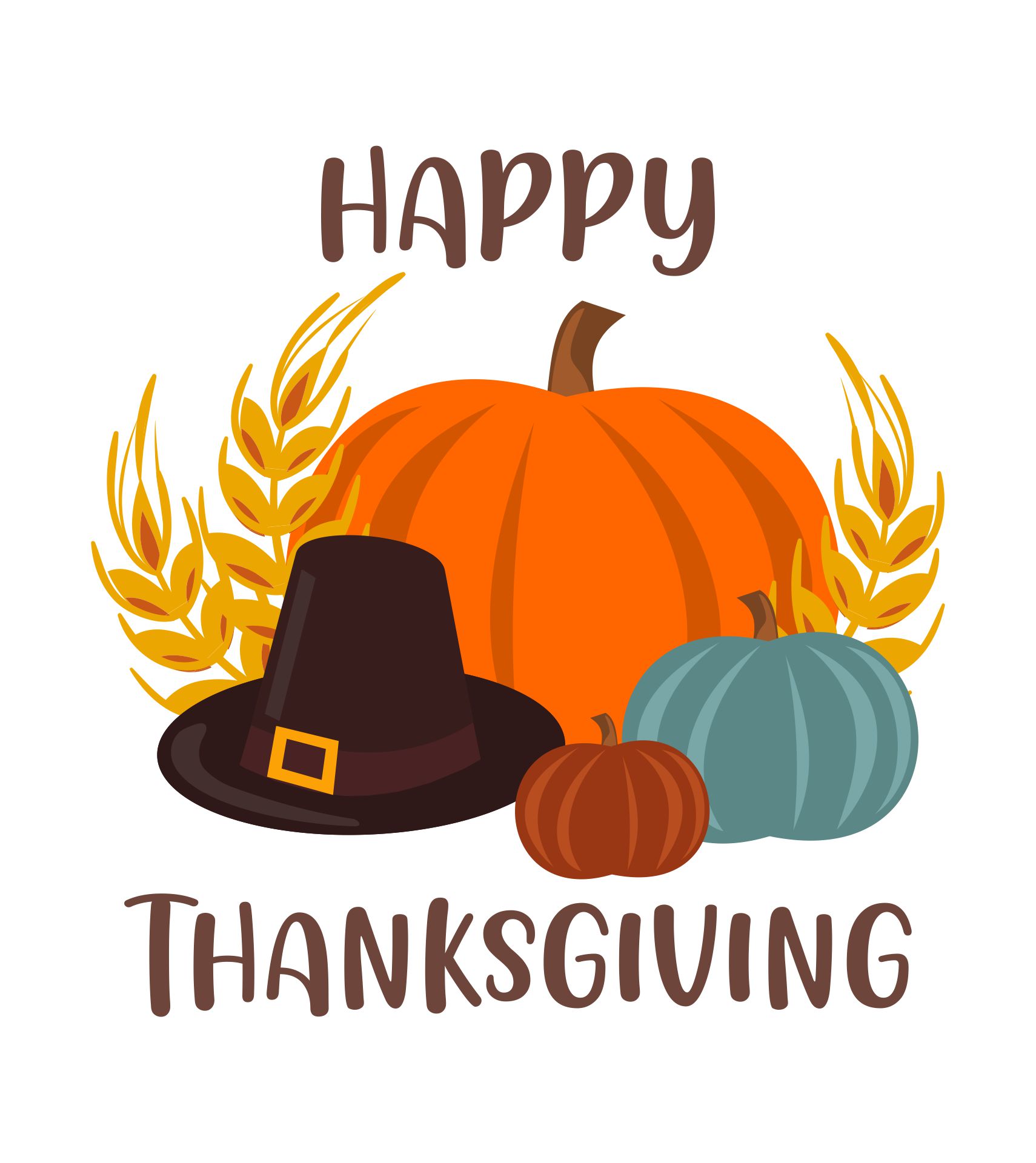 Printable Happy Thanksgiving Clip Art