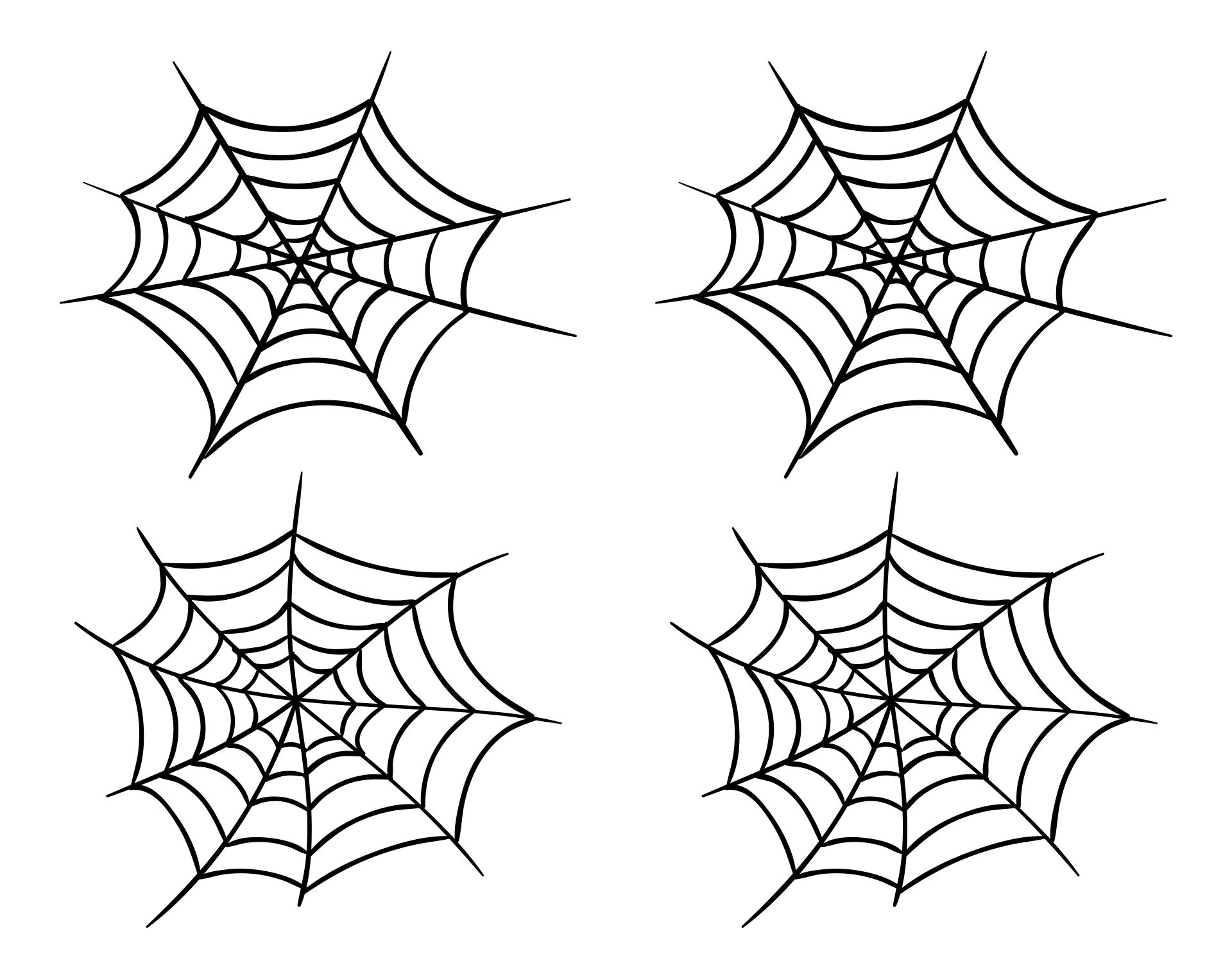 Printable Spider Web Template