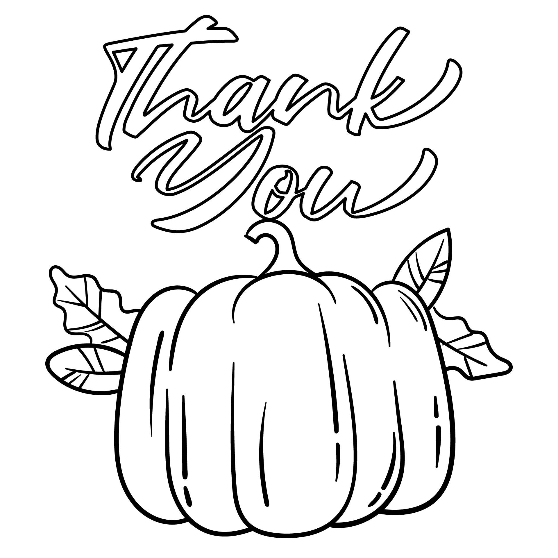 Printable Thank You Cards For Kids To Color