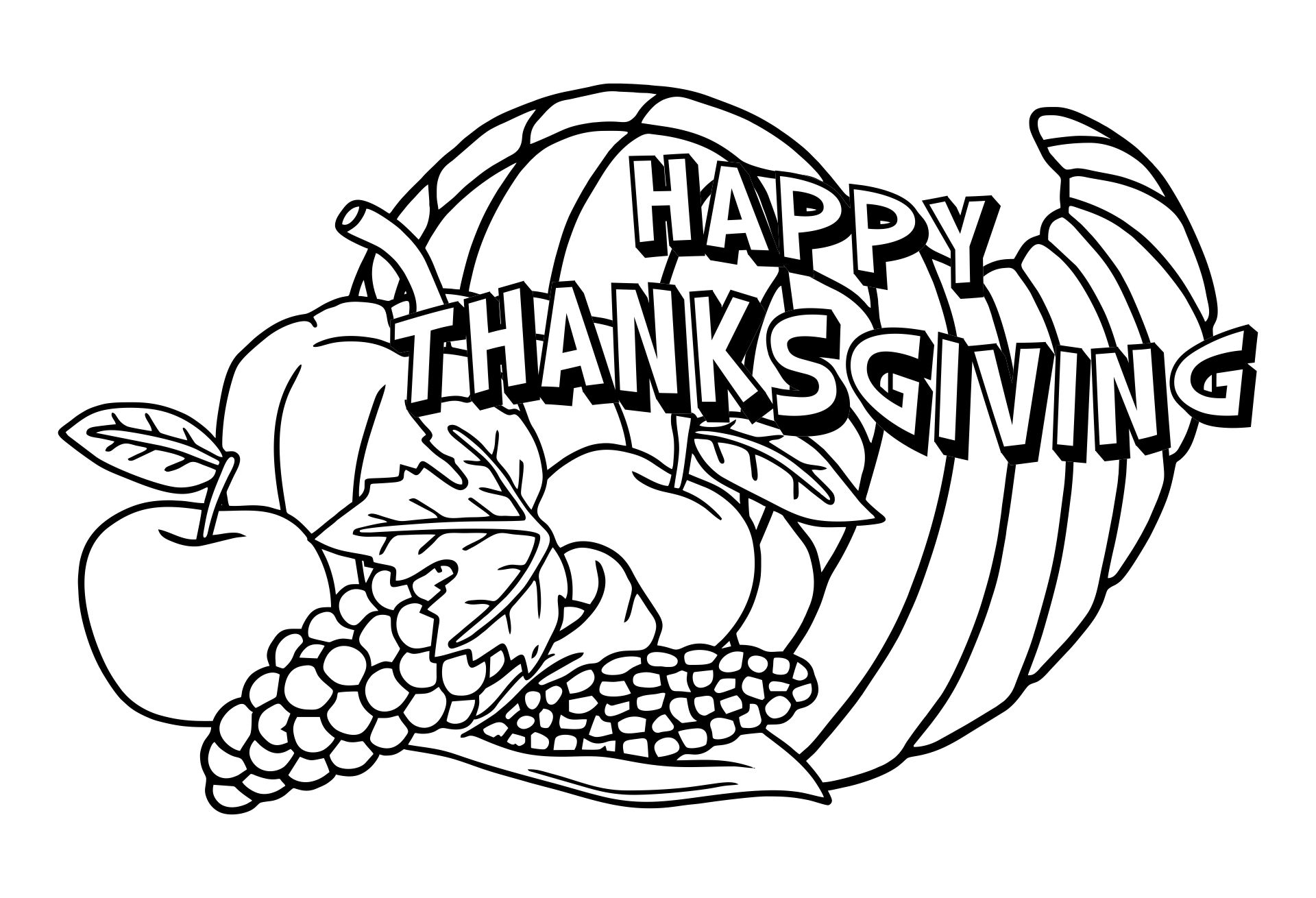 Printable Thanksgiving Activity Coloring Pages