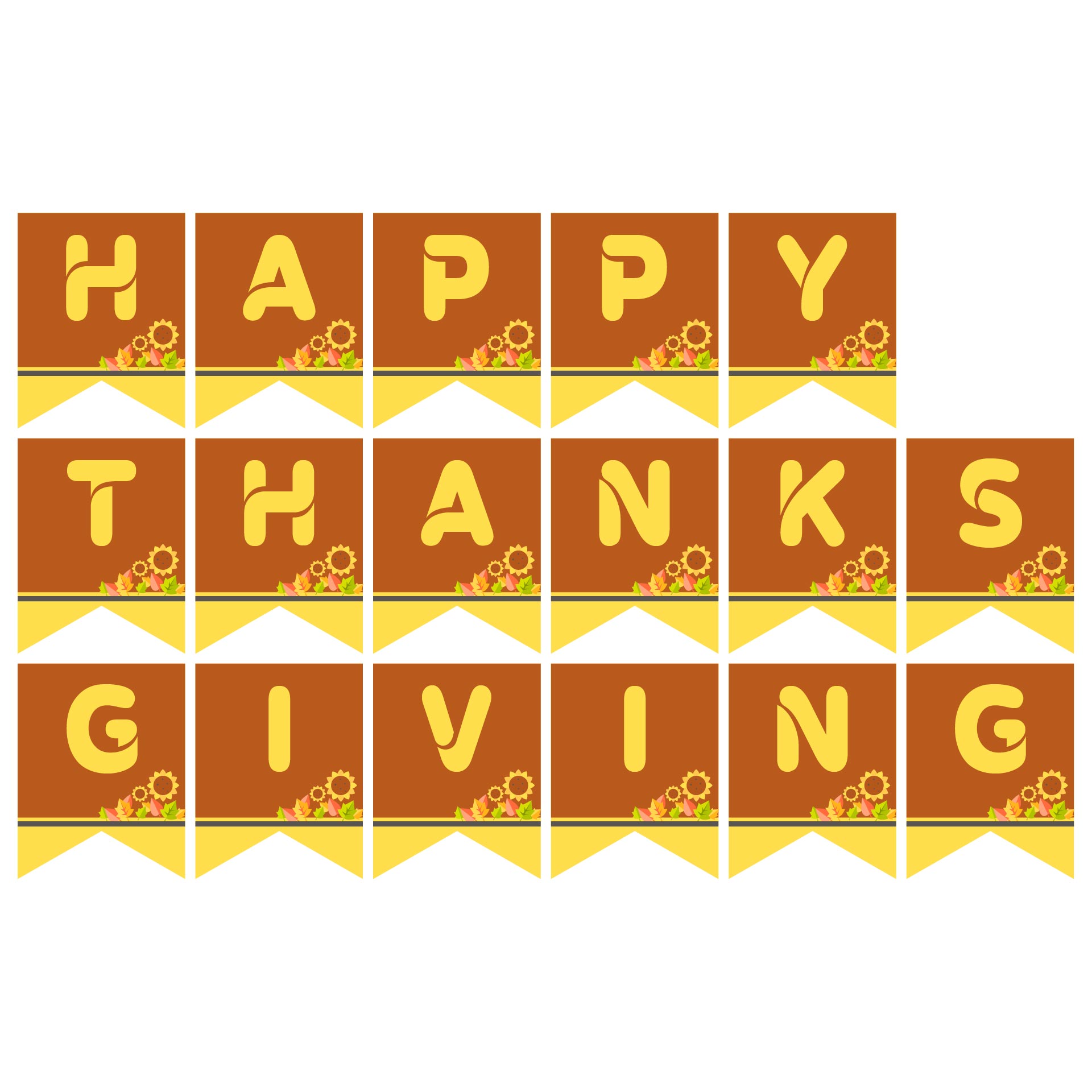 Printable Thanksgiving Banner