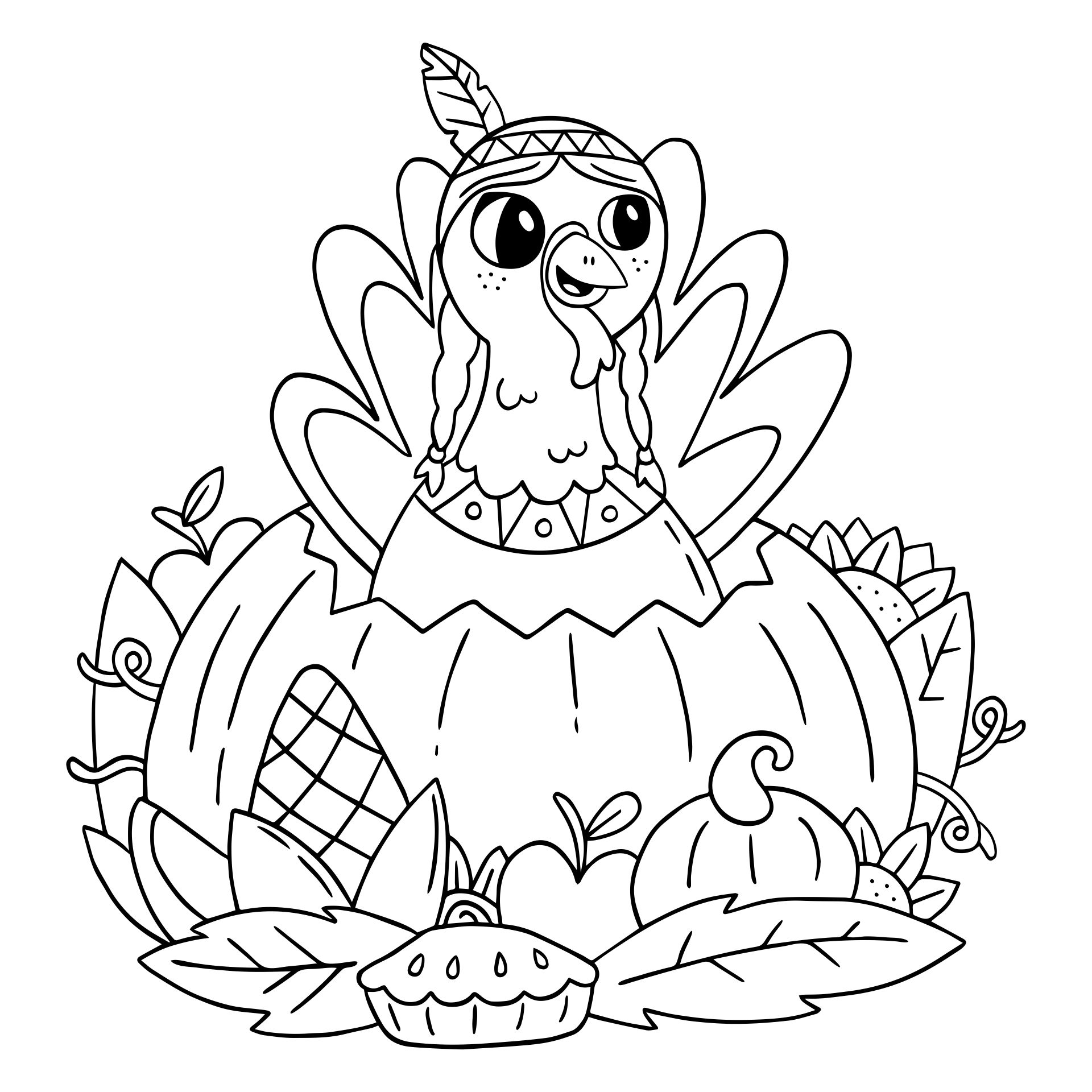 Printable Thanksgiving Coloring Pages For Adults