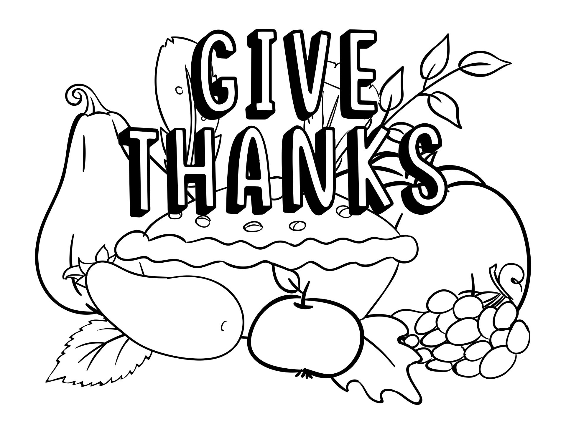 Printable Thanksgiving Coloring Pages For Preschoolers