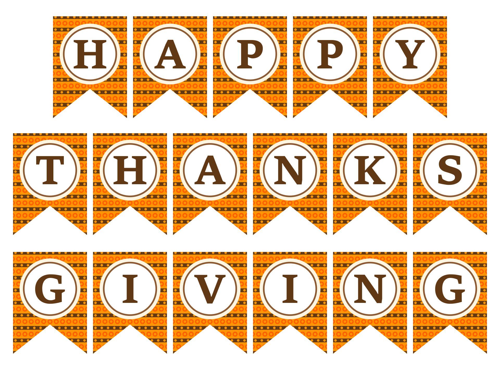 Printable Thanksgiving Party Banner
