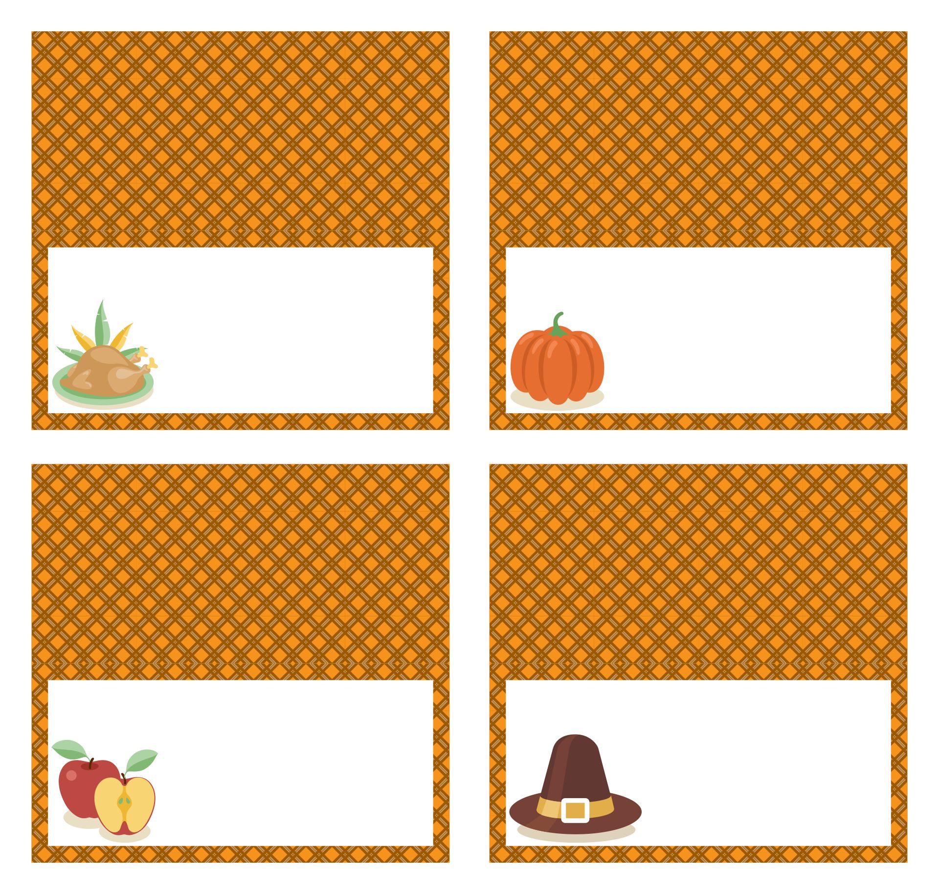 Printable Thanksgiving Place Cards Printable Perfect For Table Decoration