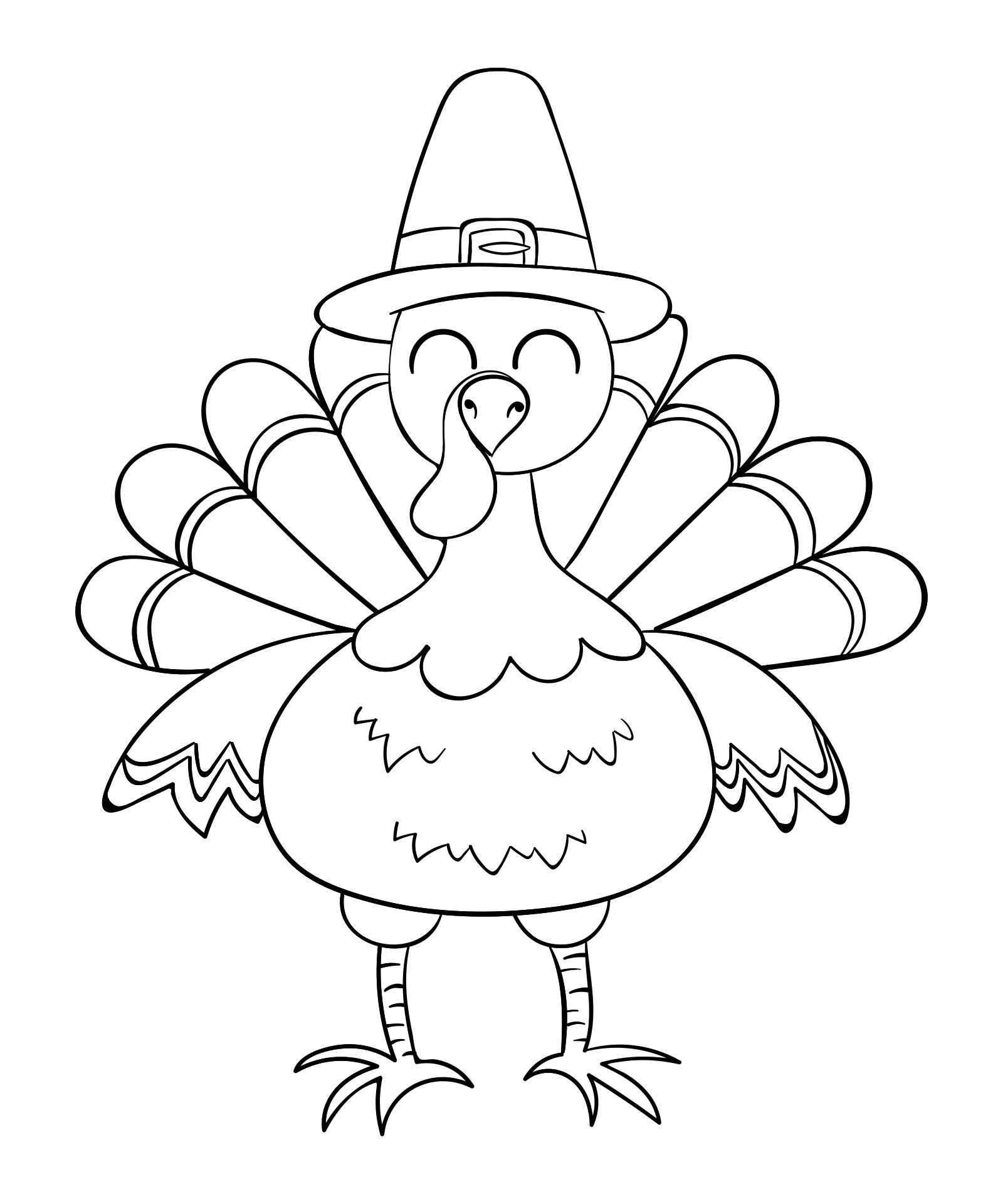 Printable Turkey Coloring Pages Already Colored
