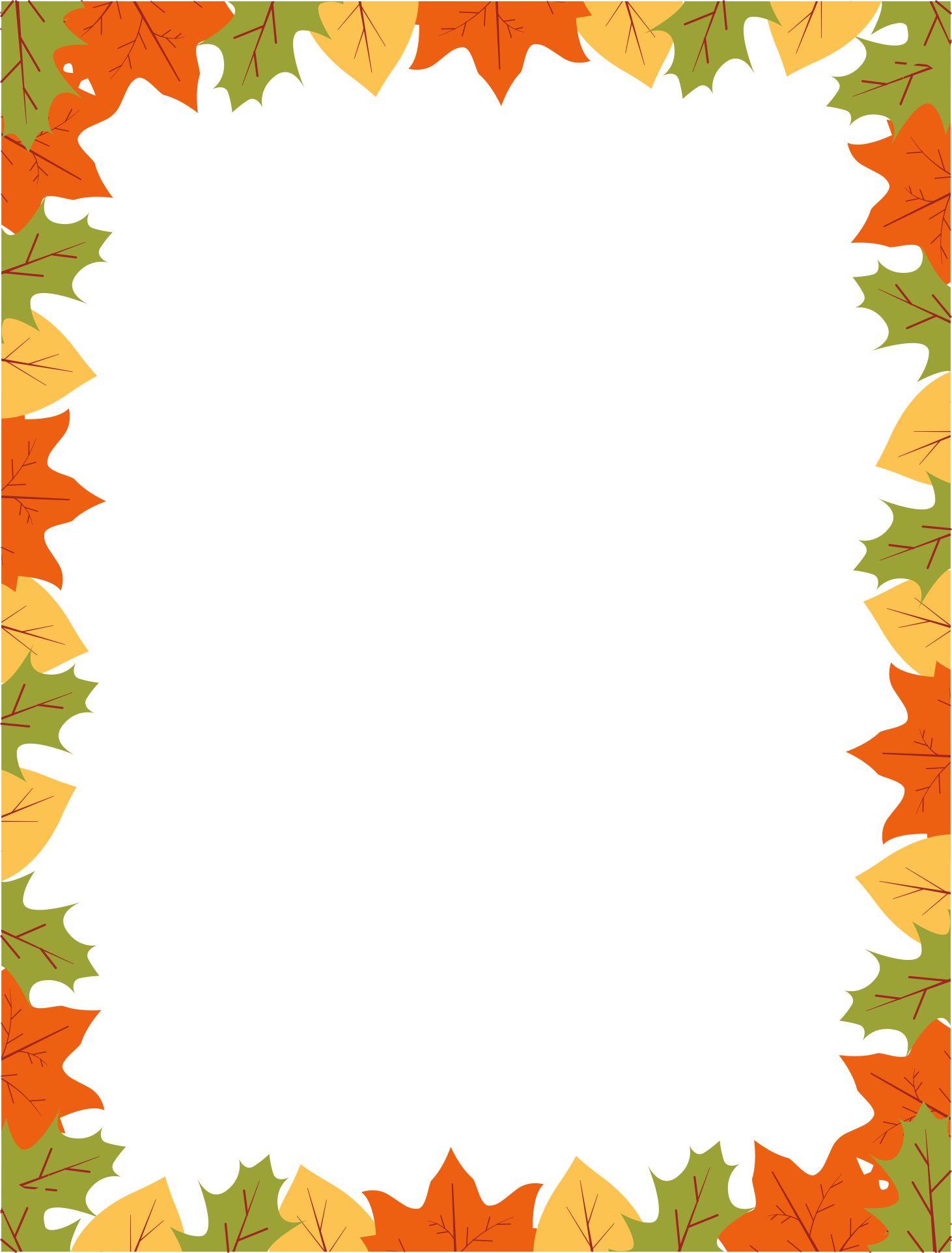 Thanksgiving Border Images Clipart