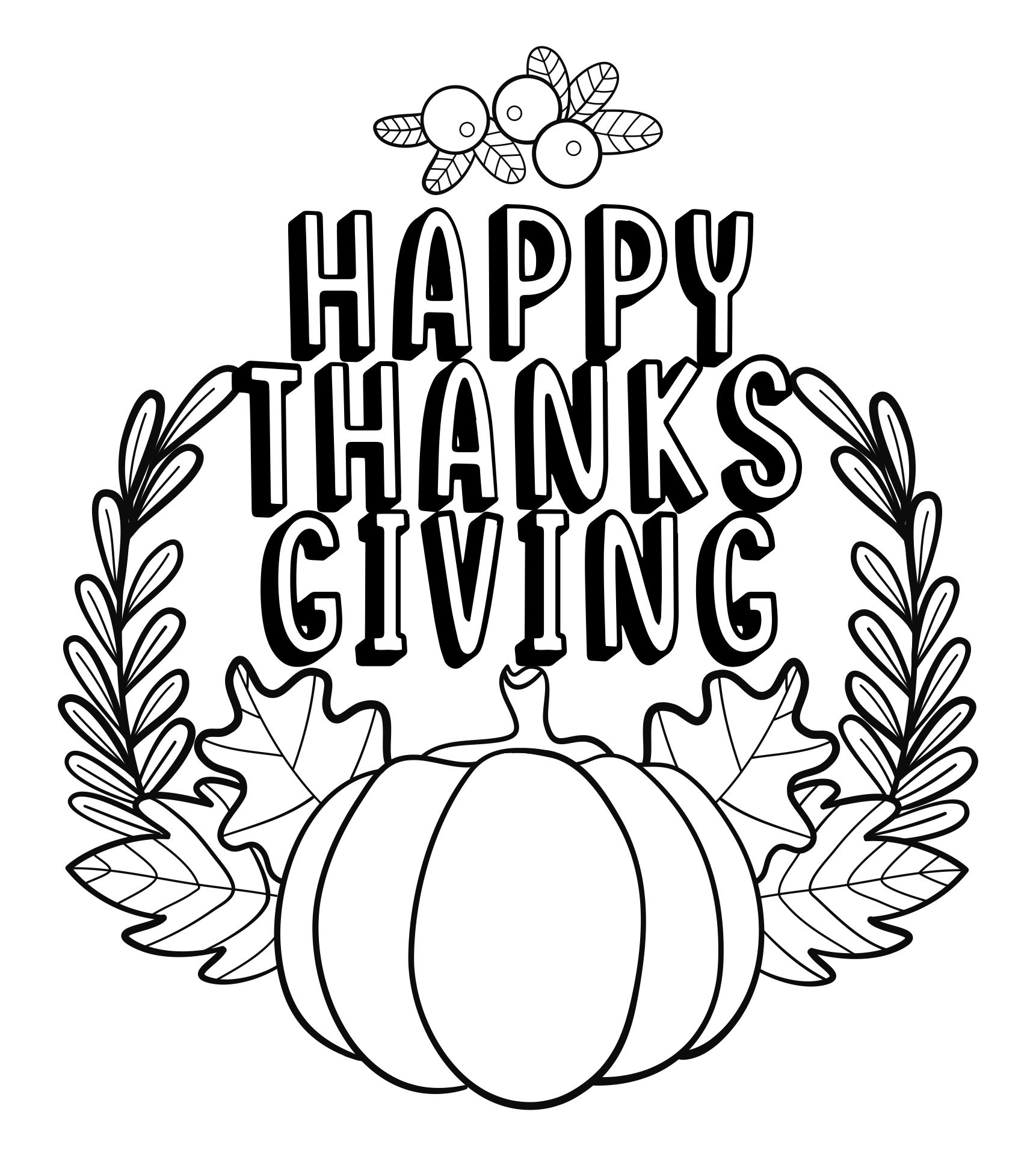 Thanksgiving Coloring Pages For Adults & Kids