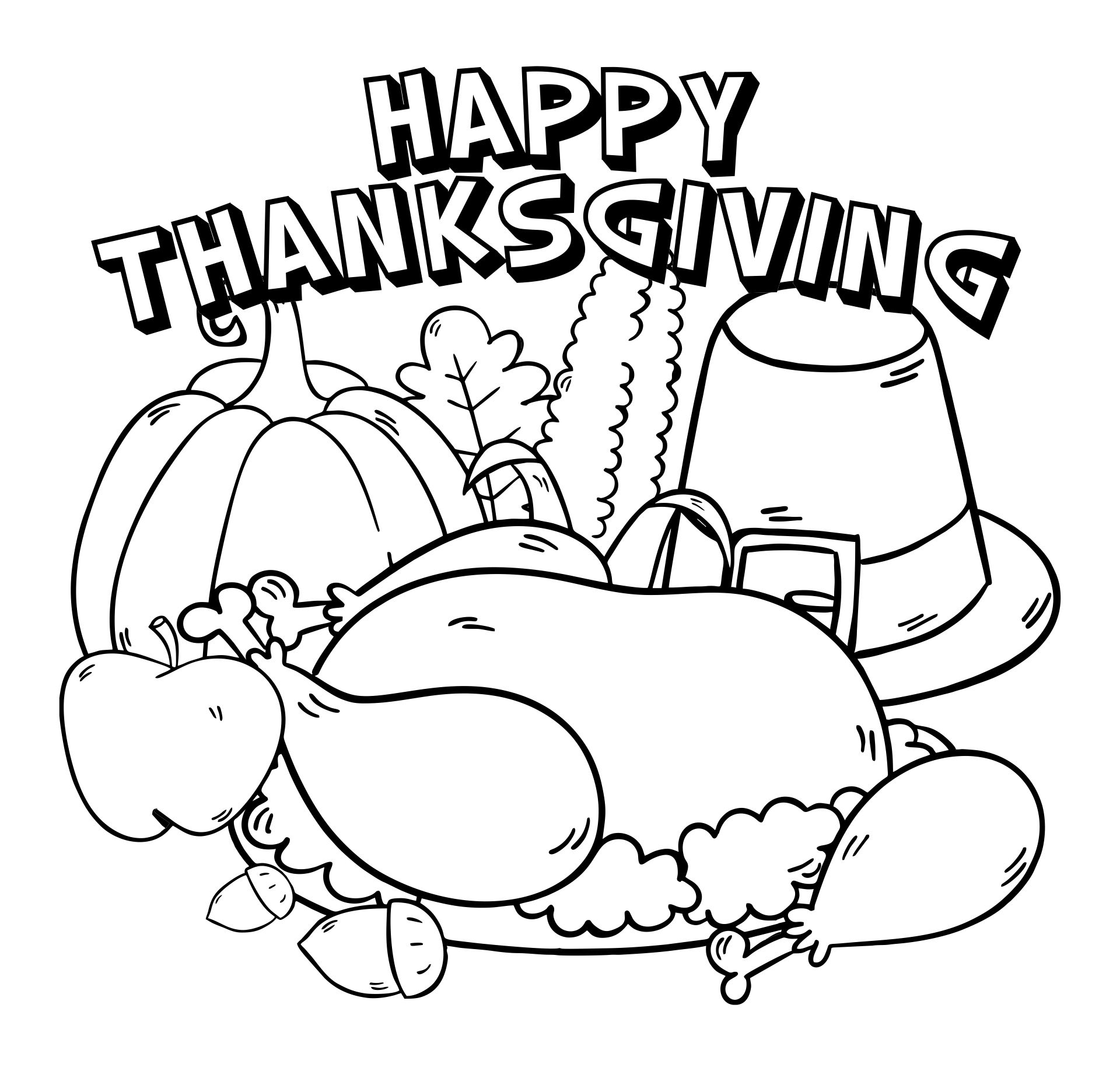 Thanksgiving Coloring Sheets For Adults