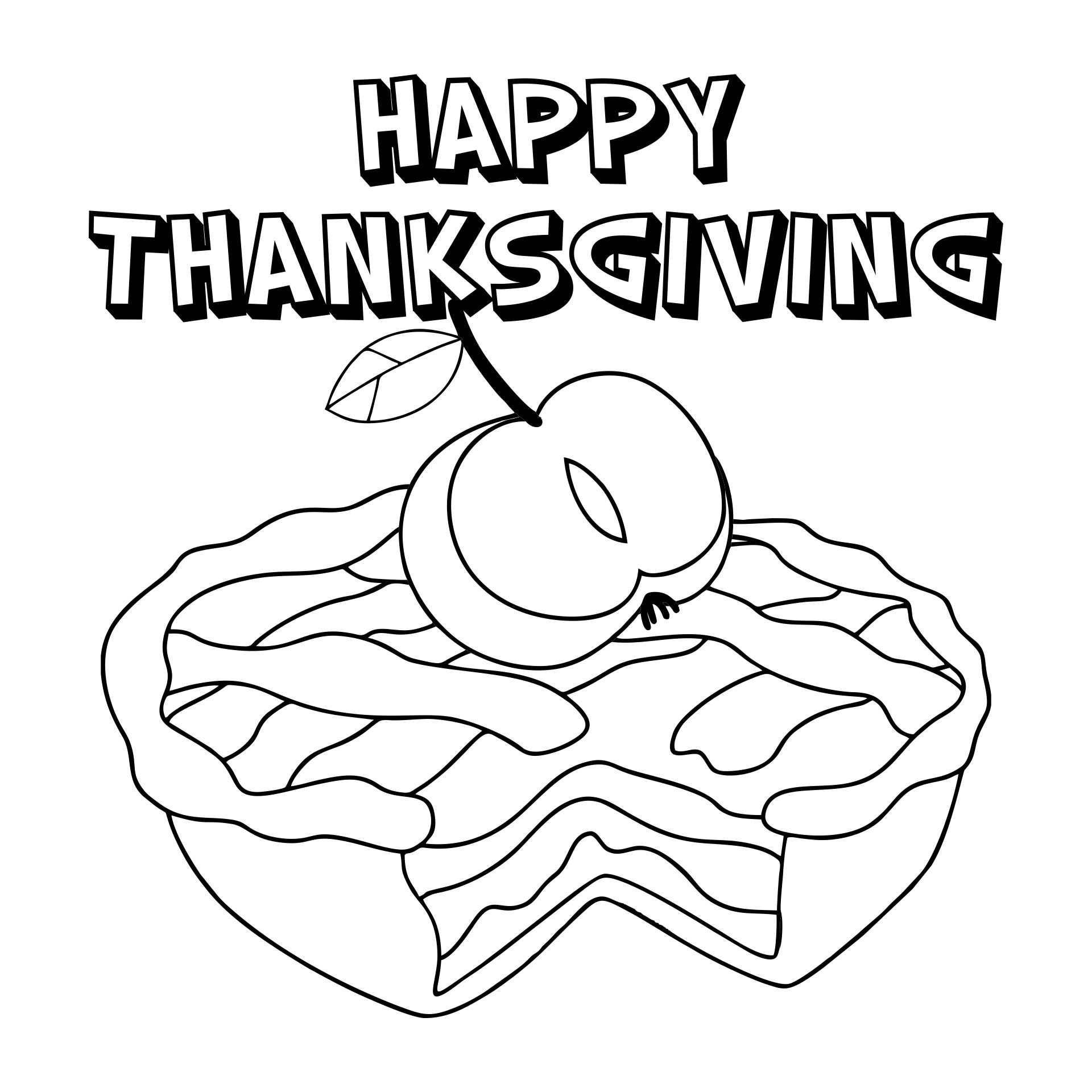 Thanksgiving Preschool Coloring Pages