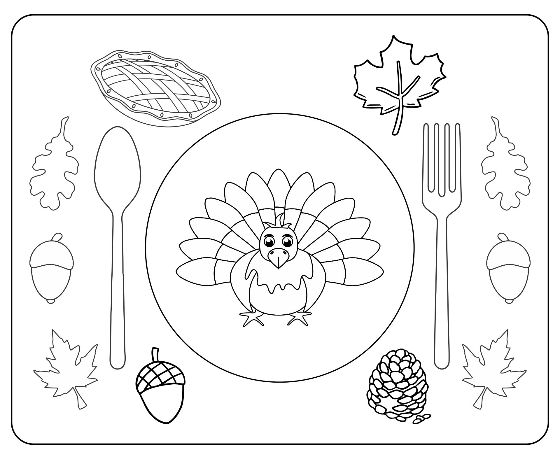 Turkey Crayon Cups With Thanksgiving Placemat Printable