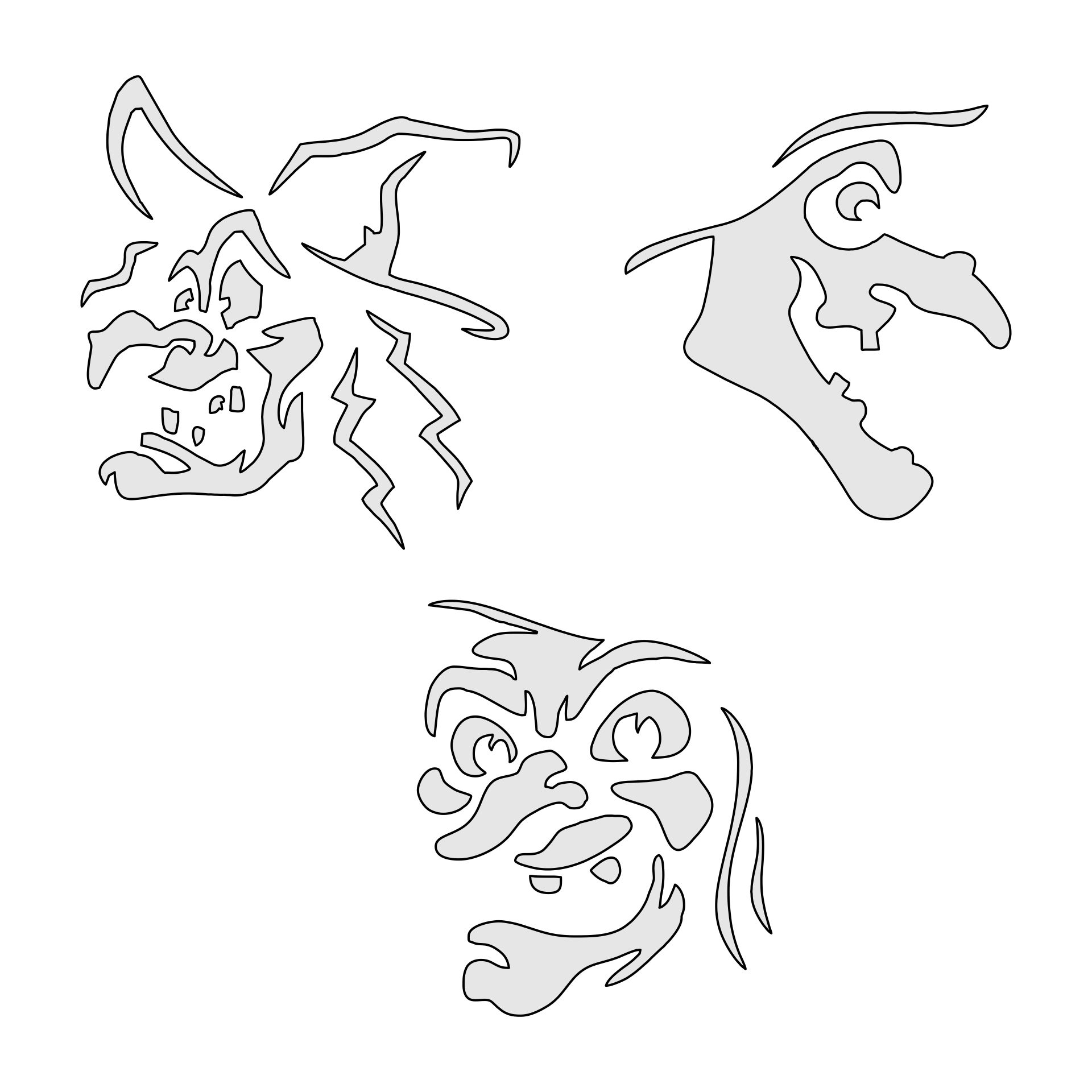 Witch Face Stencils For Pumpkins