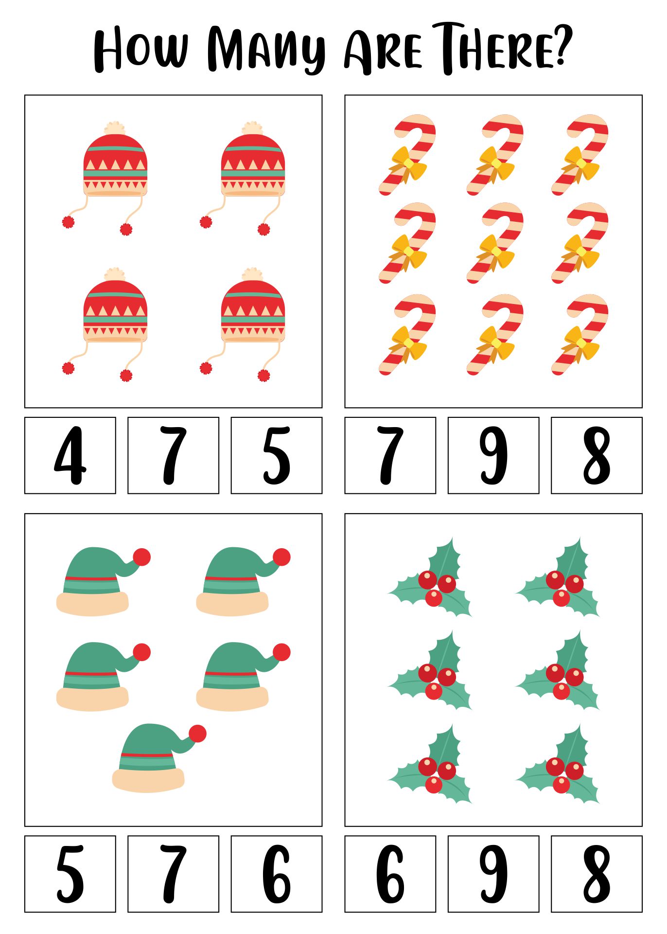 Christmas Math Activities Worksheet