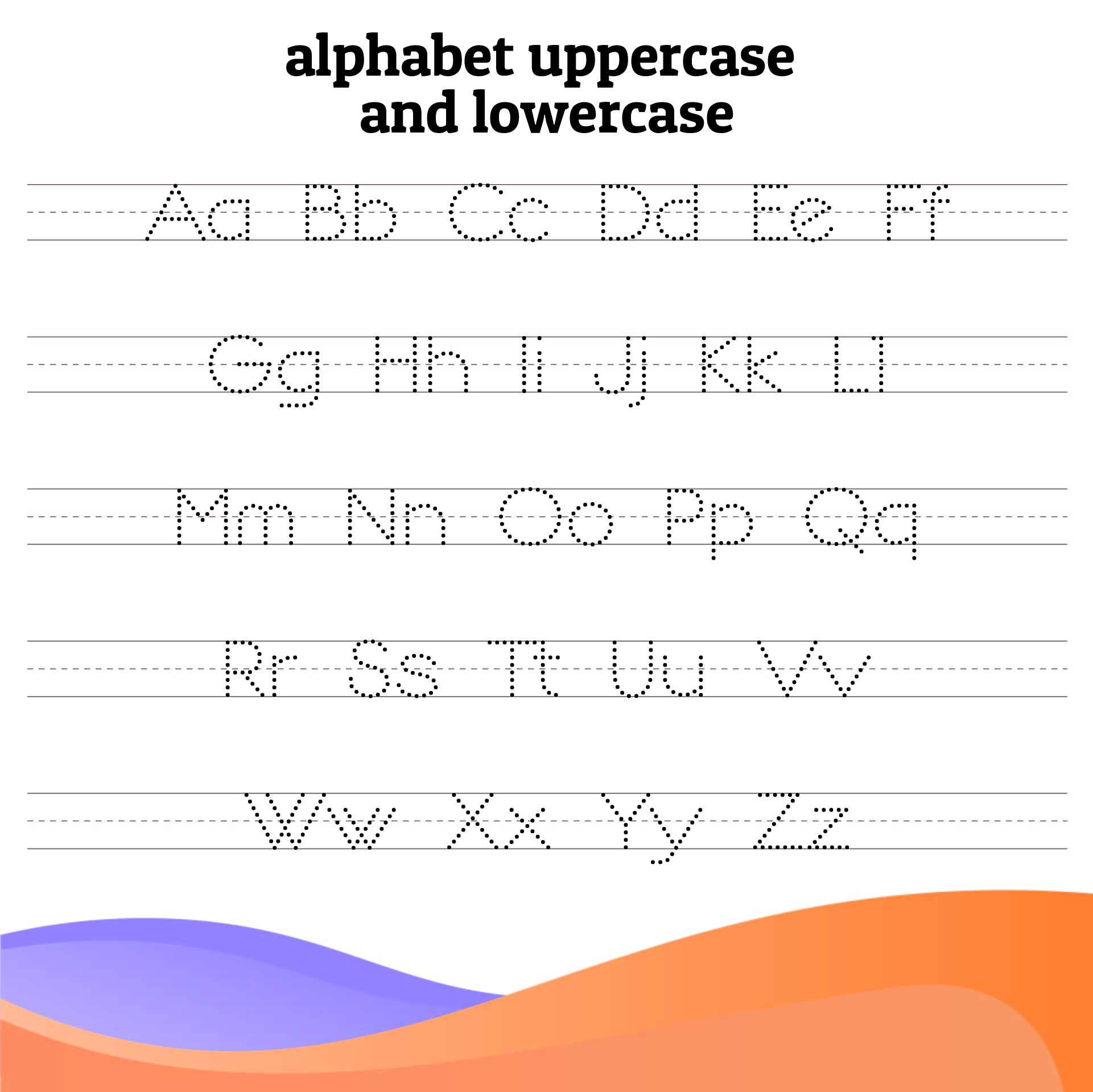 Cursive Letters Alphabet Uppercase And Lowercase Printable