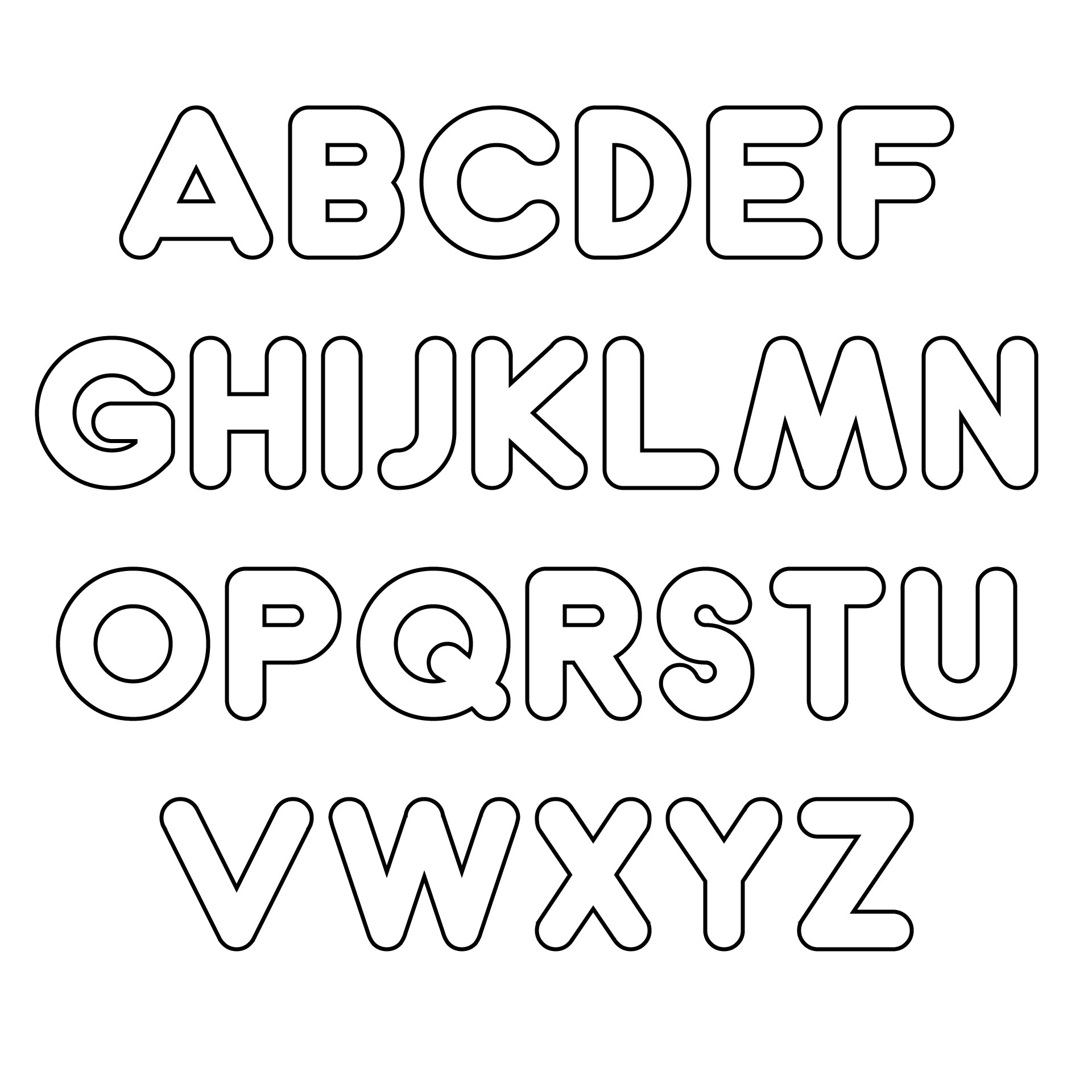 Free Stencil Letters To Print And Cut Out