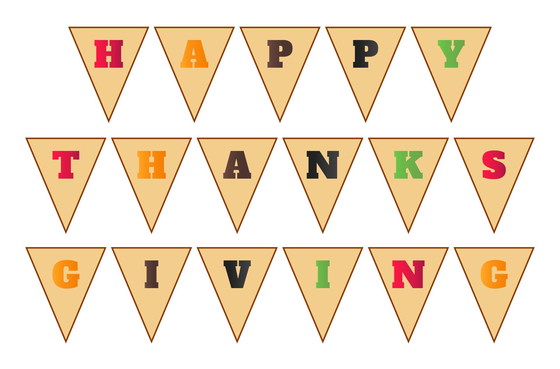 Happy Thanksgiving Banner Template