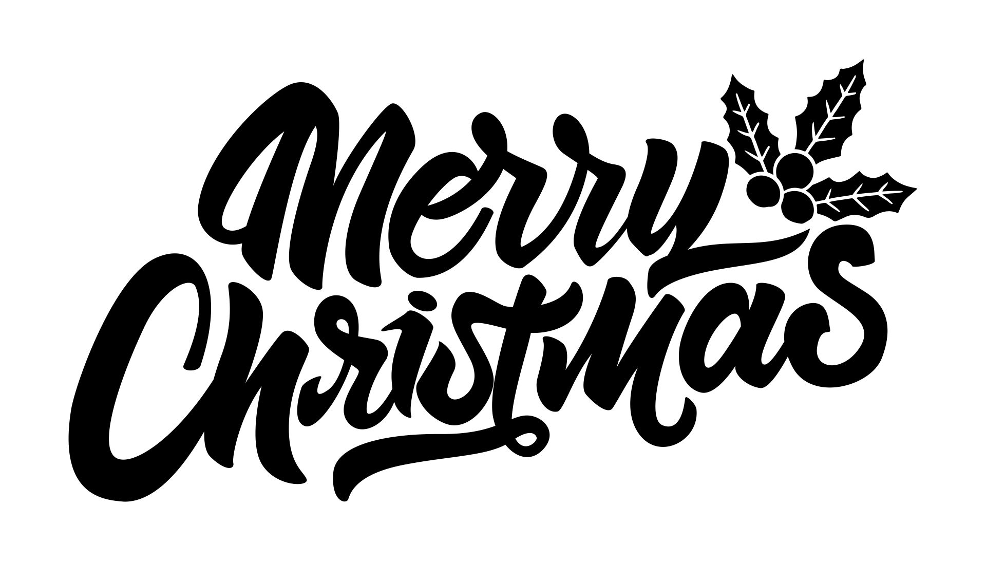 Merry Christmas Sign Stencil