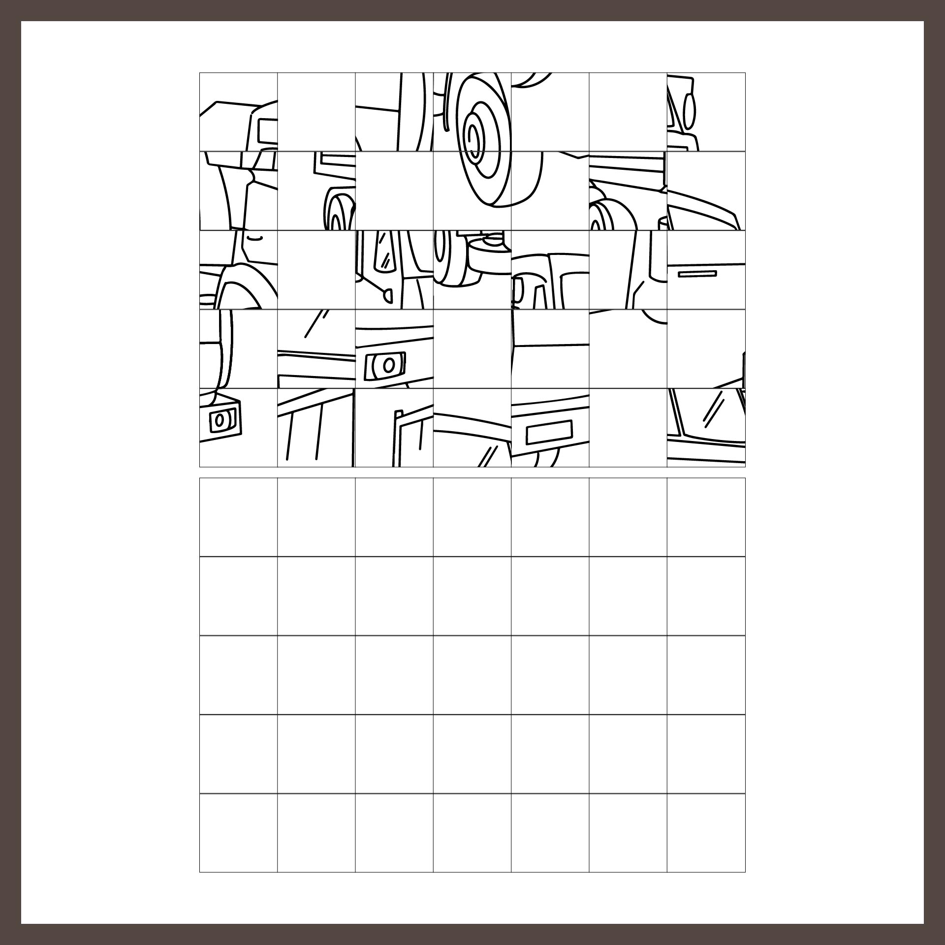 Mystery Grid Drawing Printable 