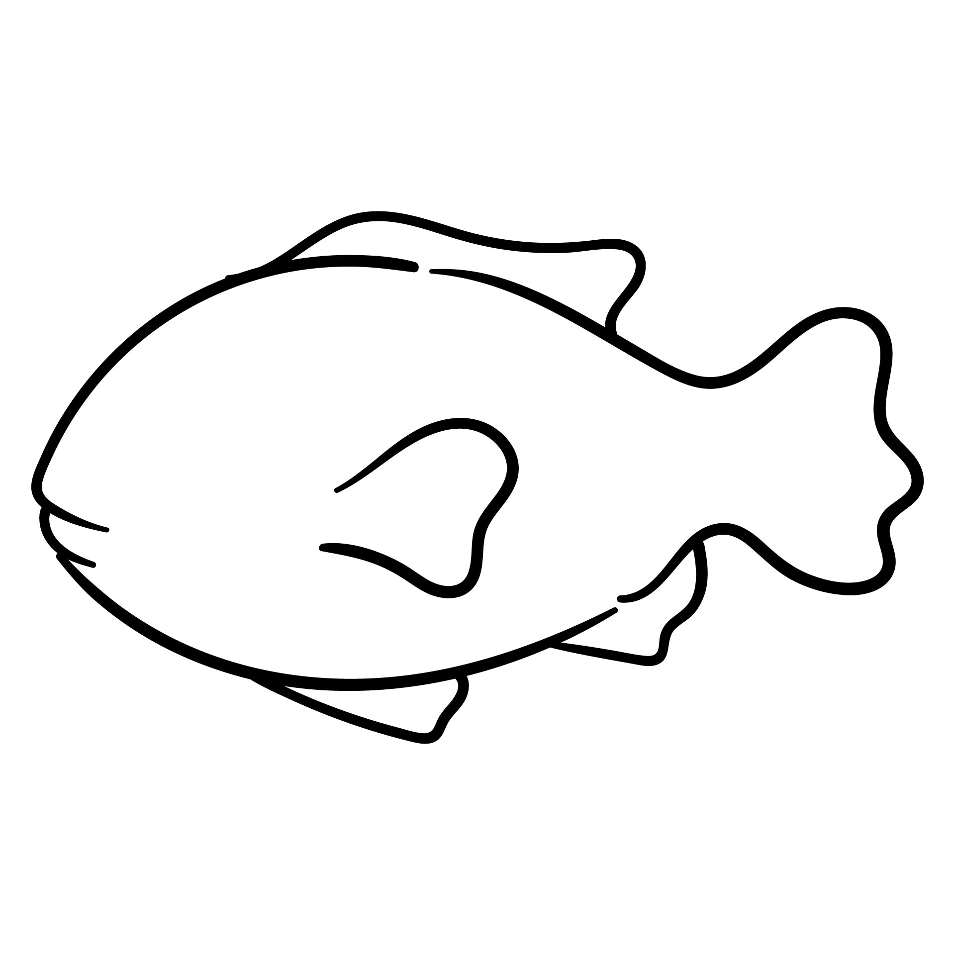 Preschool Printable Fish Pattern