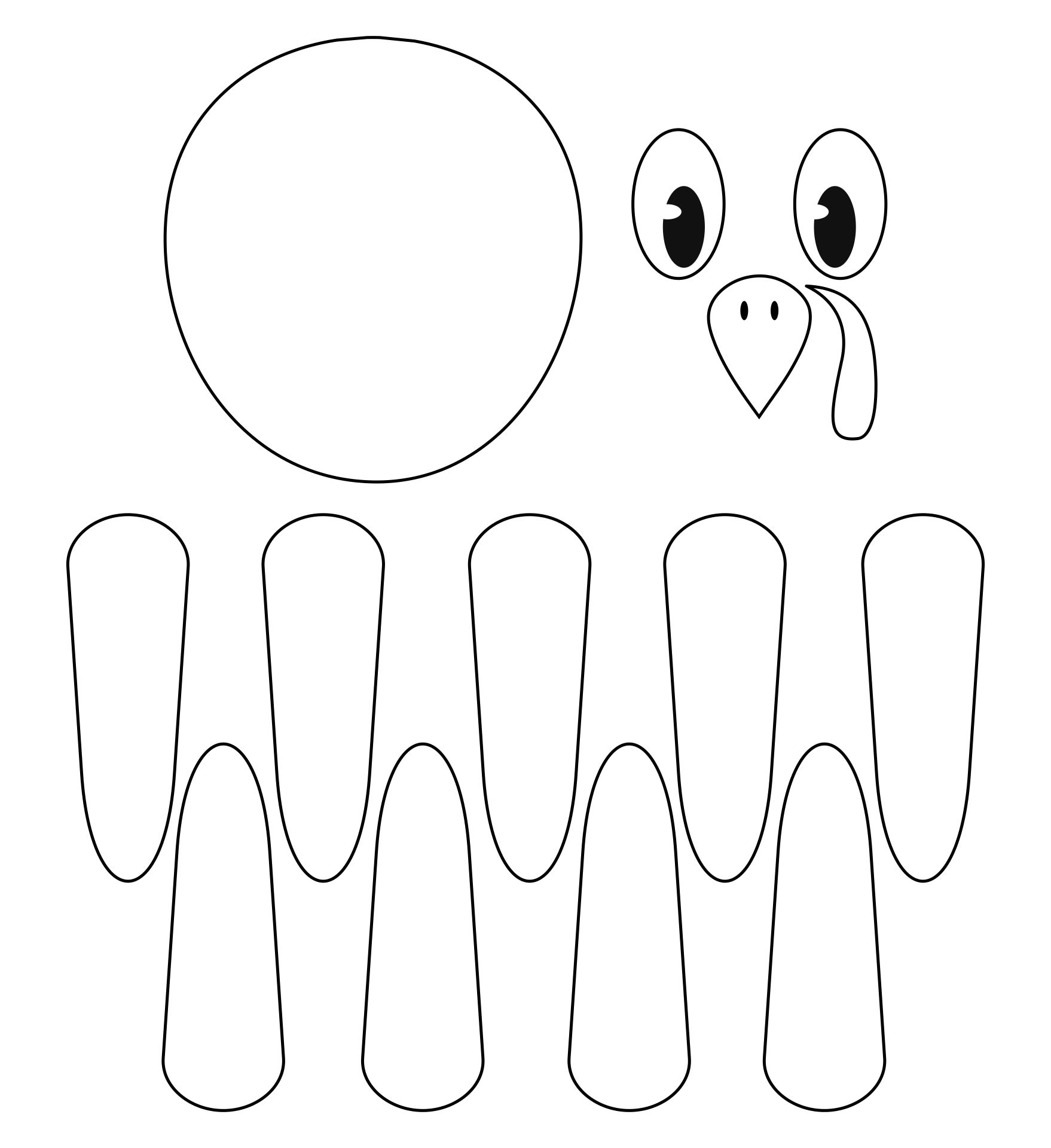 Printable Cut Out Turkeys For Thanksgiving