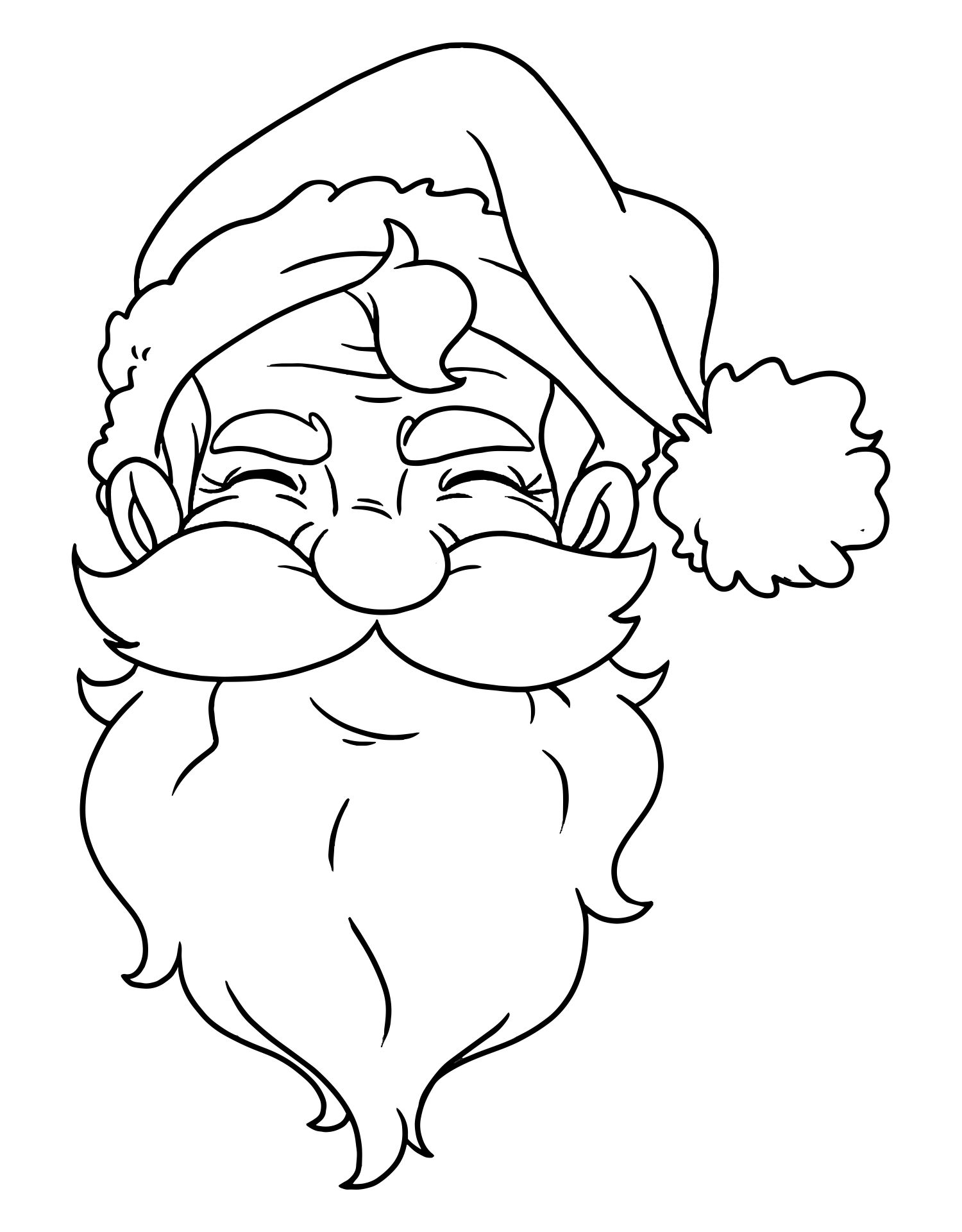 Printable Santa Claus Coloring Pages For Kids