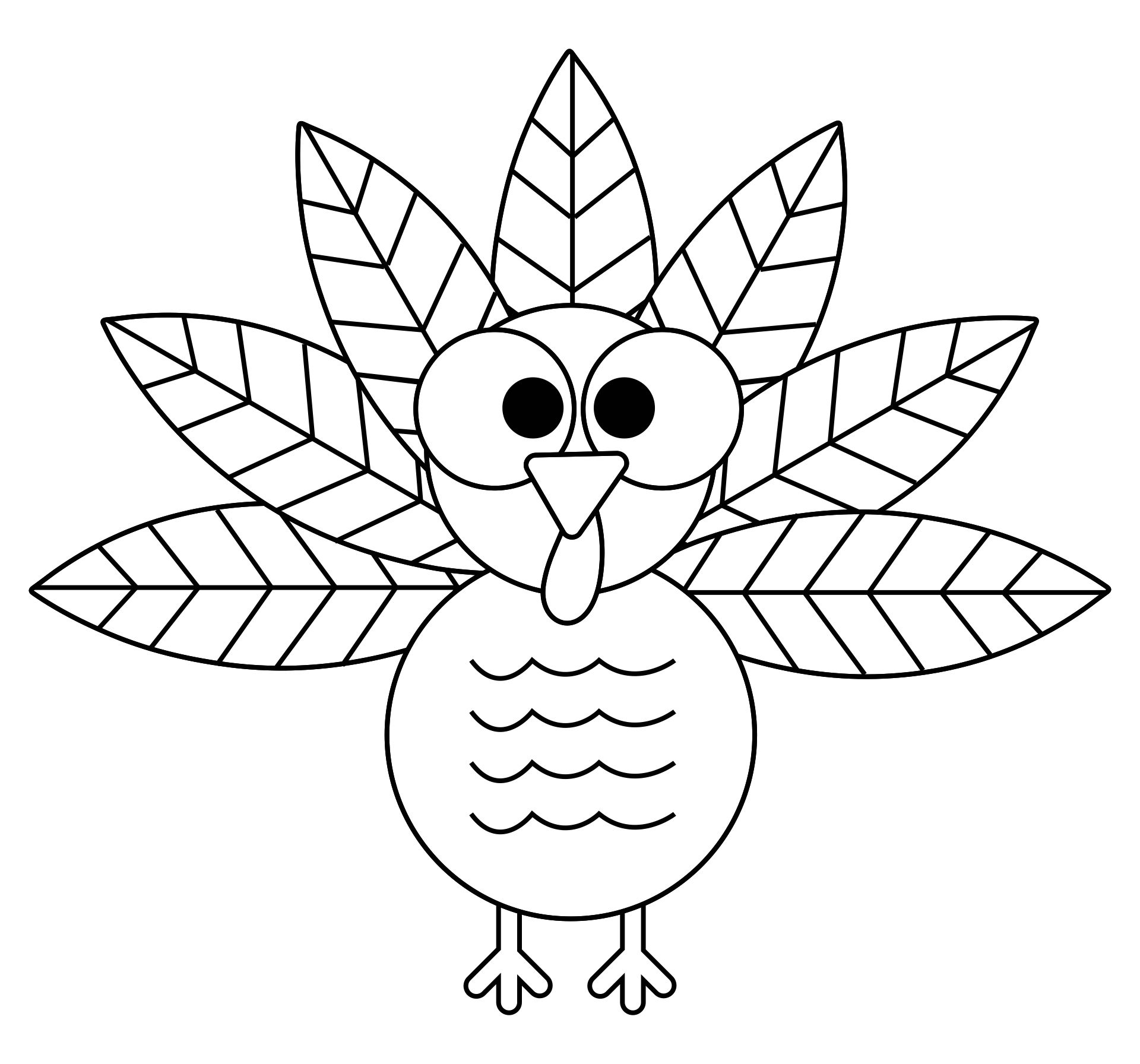 Printable Thanksgiving Coloring Page Activity For Toddlers And Preschool