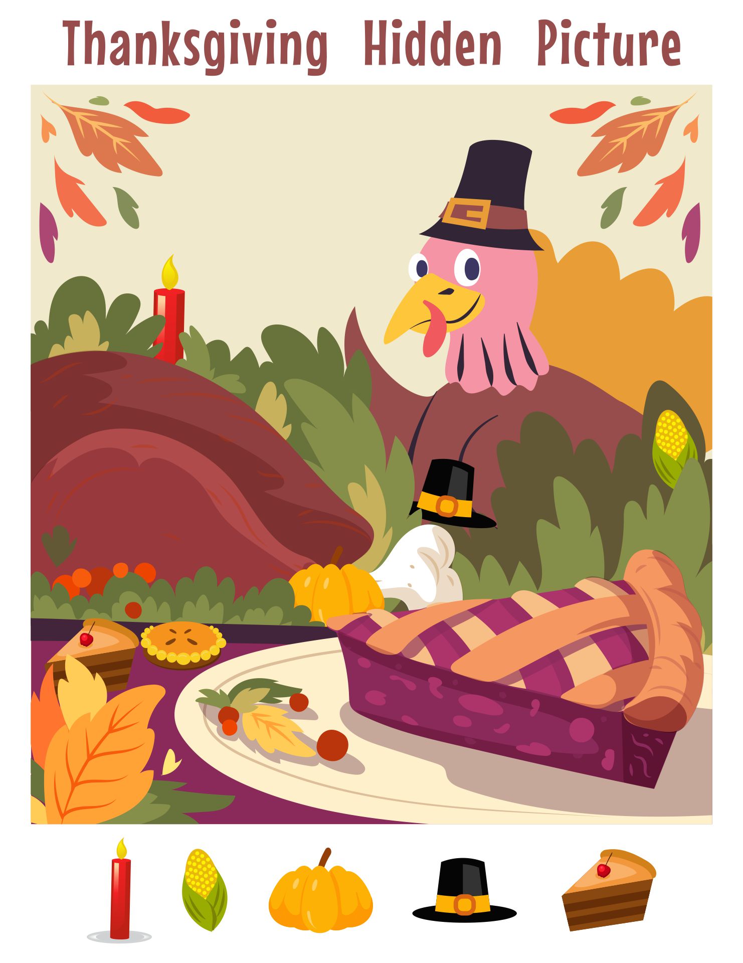 Printable Thanksgiving Hidden Object Games
