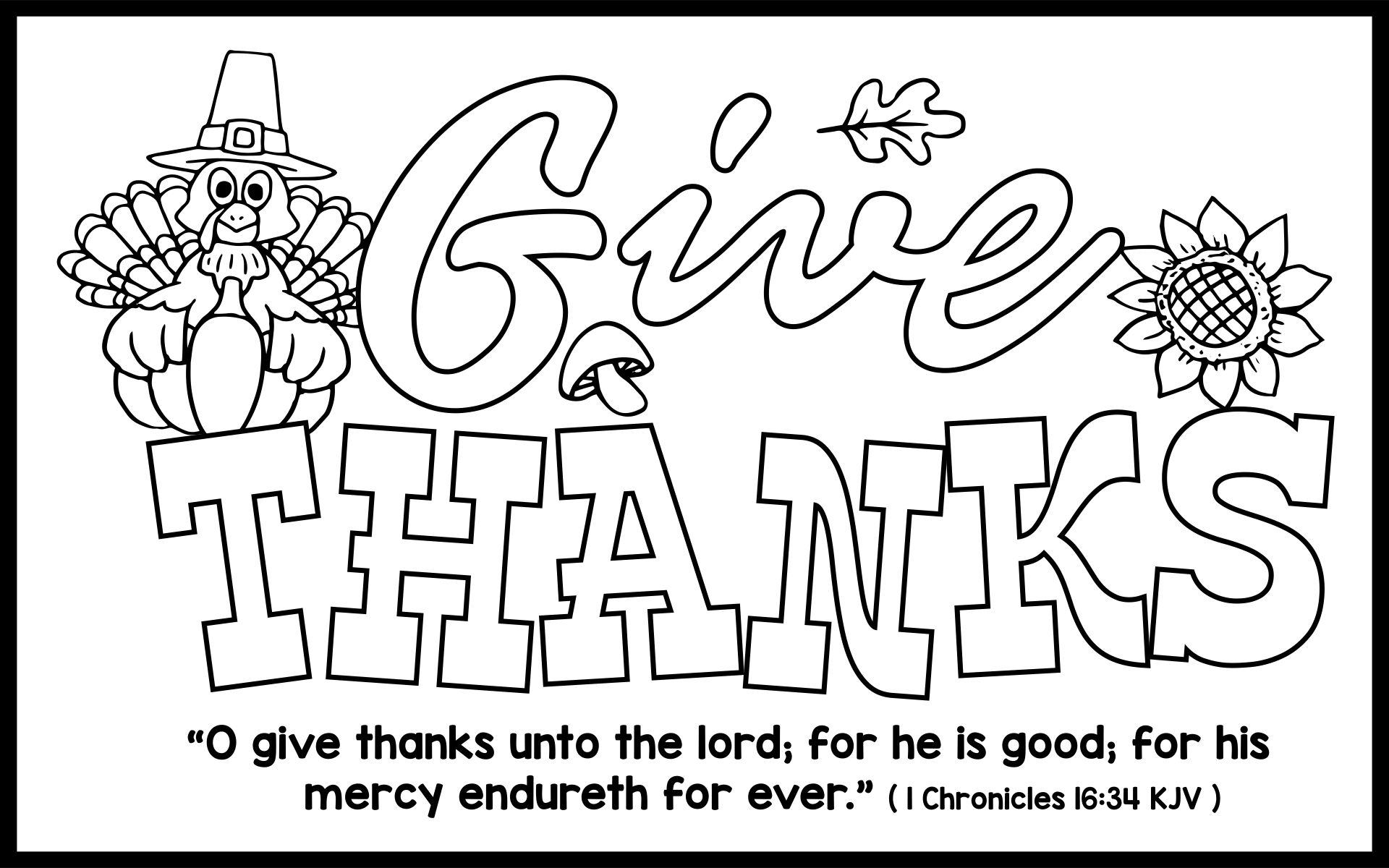 Printable Thanksgiving Placemat With Bible Verse