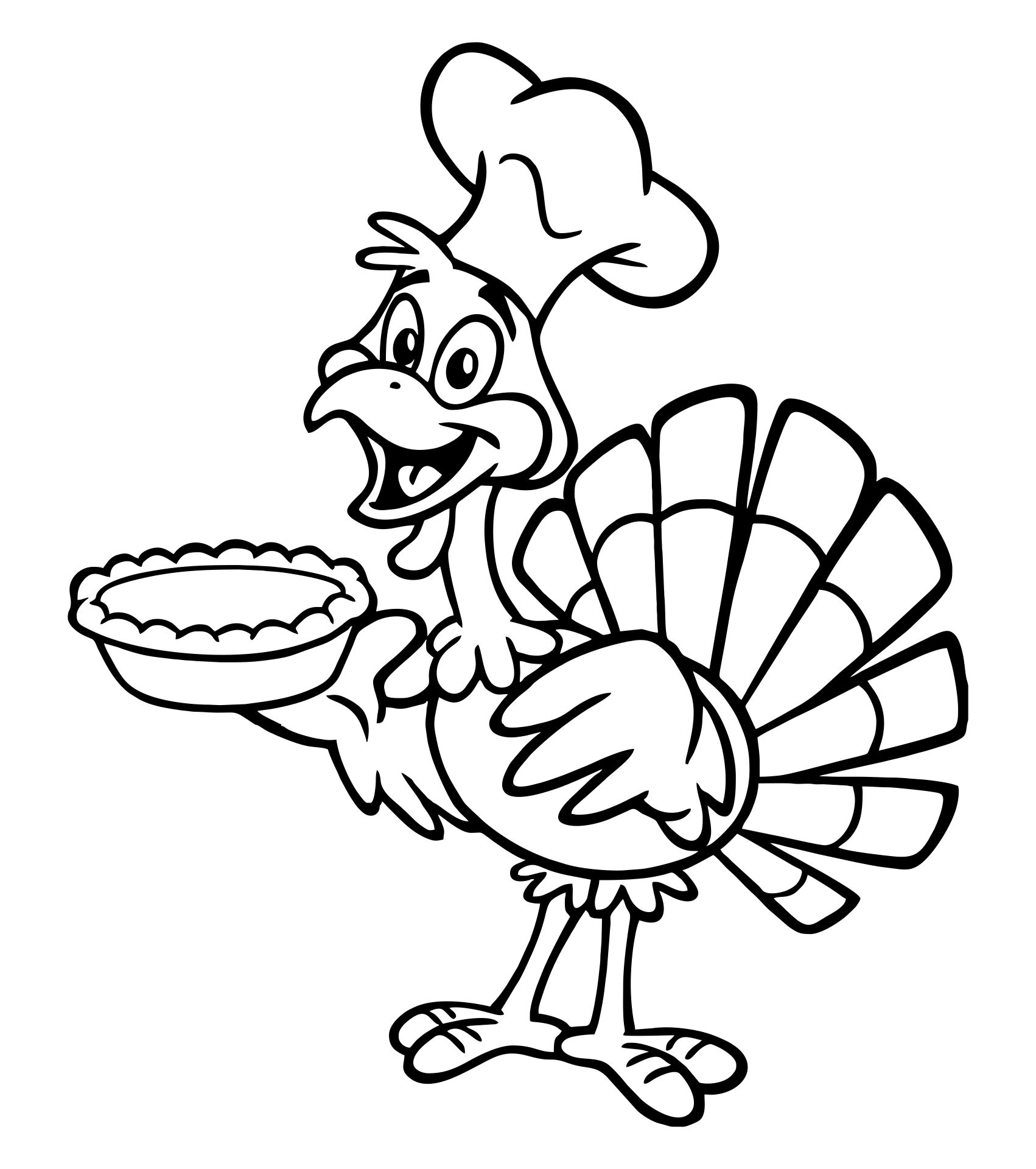 Turkey Coloring Pages For Preschoolers