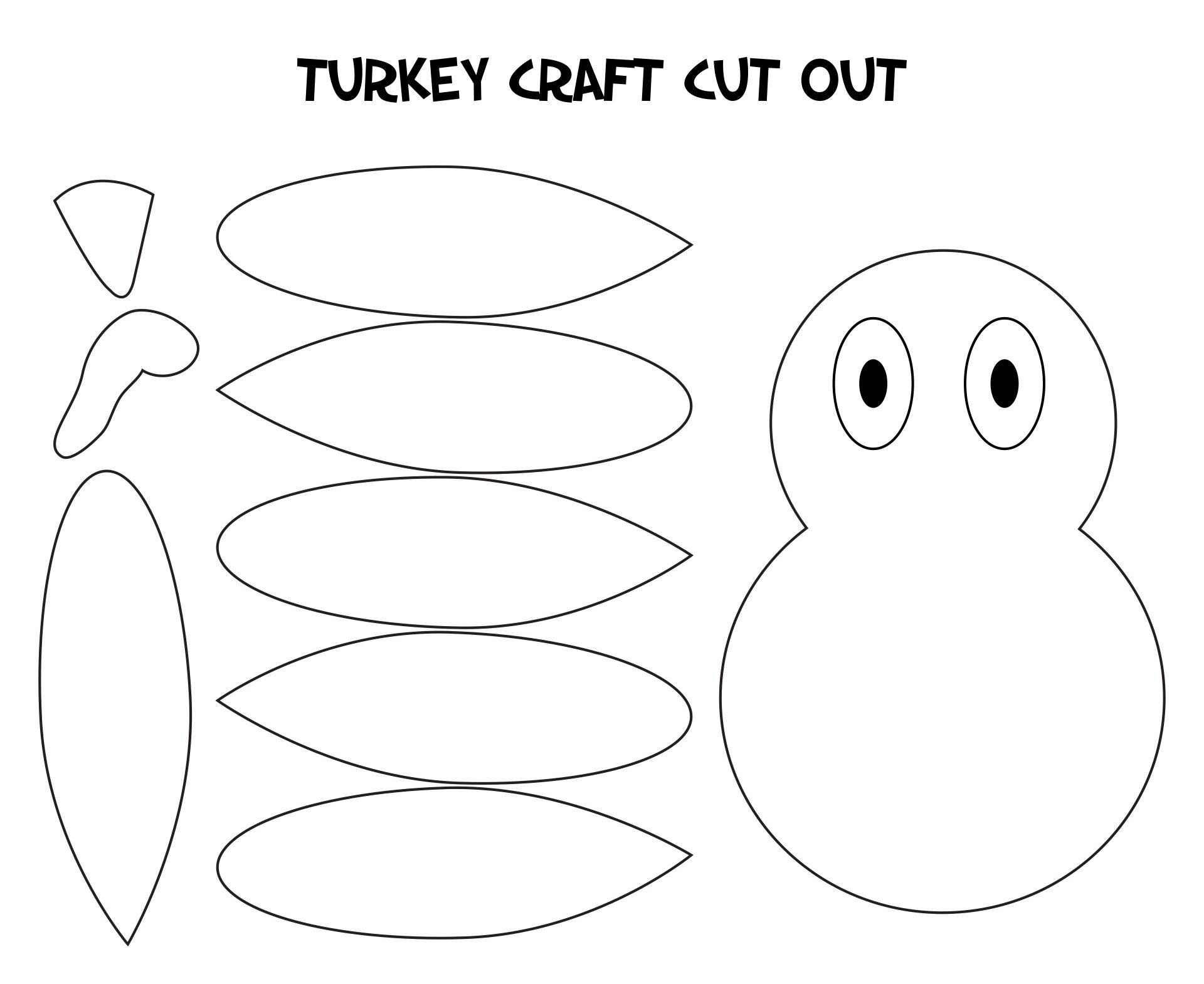 Turkey Cut Out Template Printable