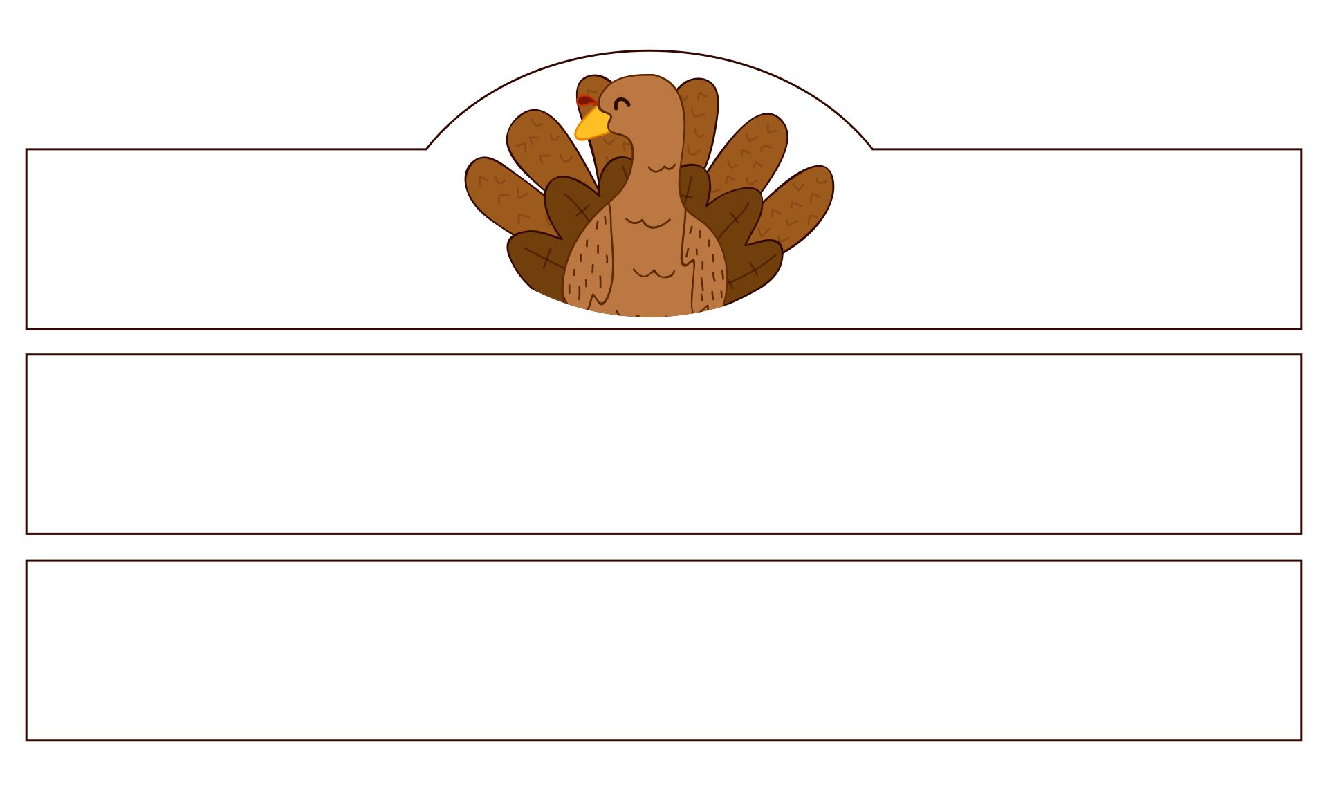 Turkey Hat Template For Kids