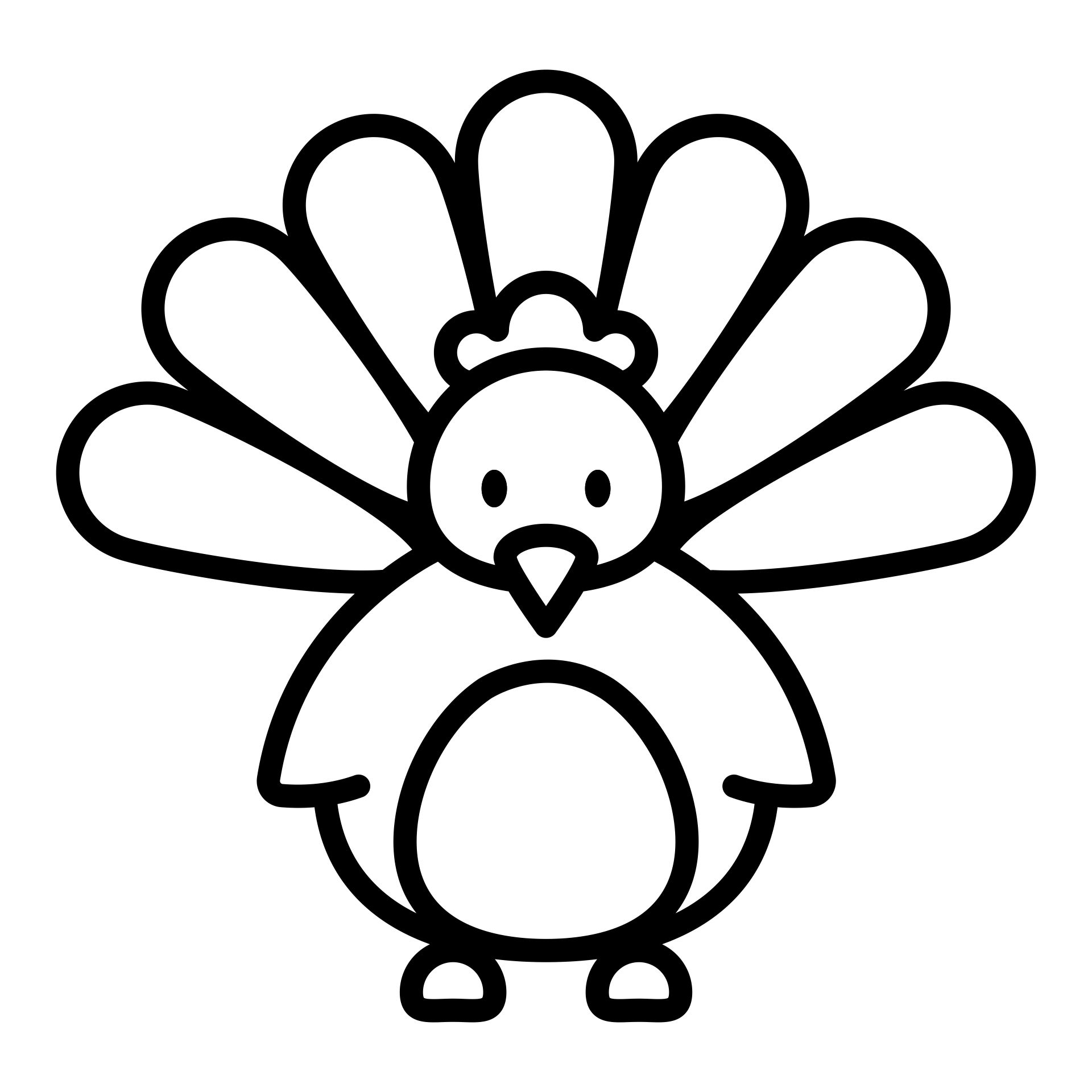 Turkey Pattern For Preschool Printable