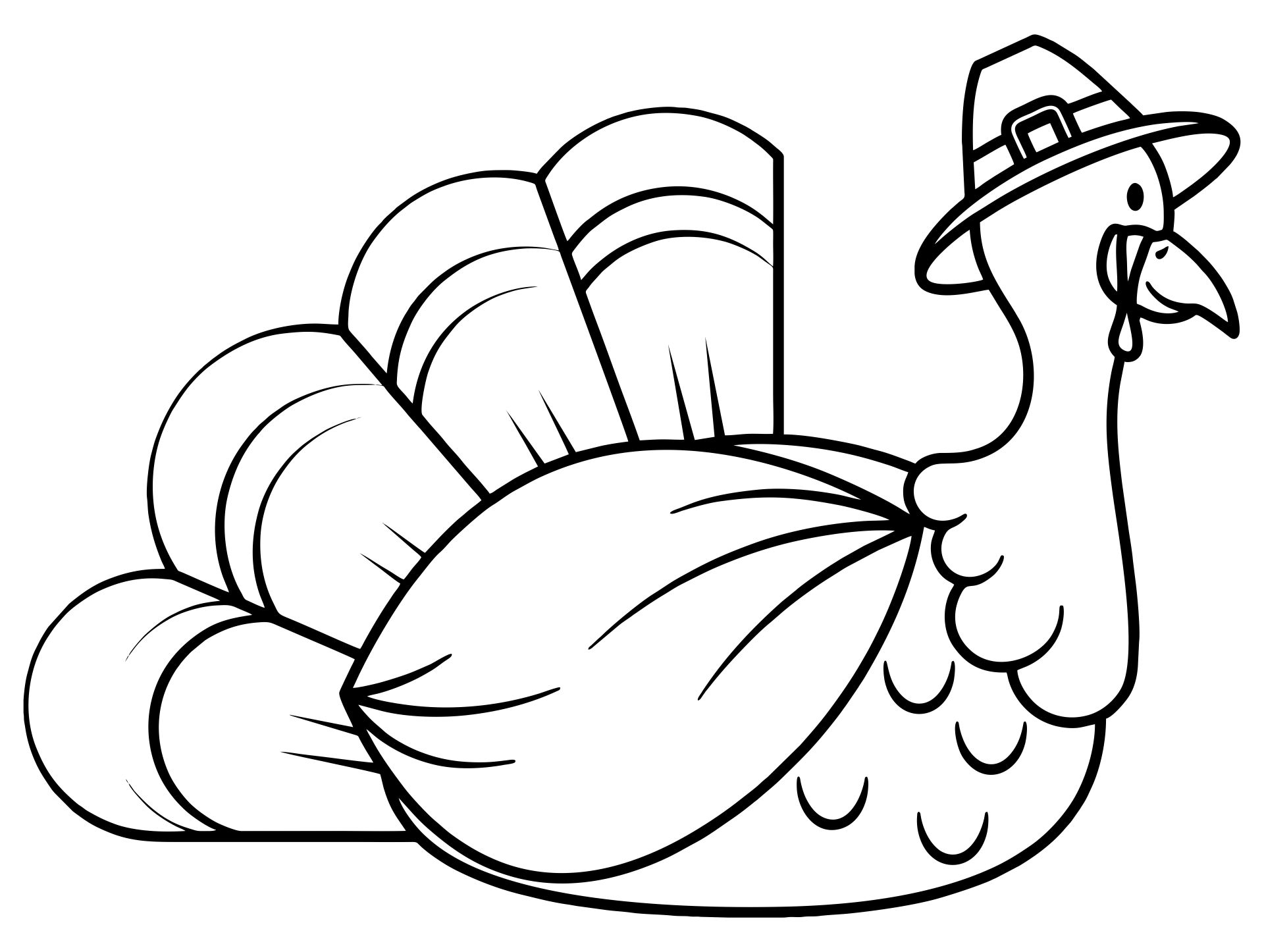 Turkey Pictures To Color