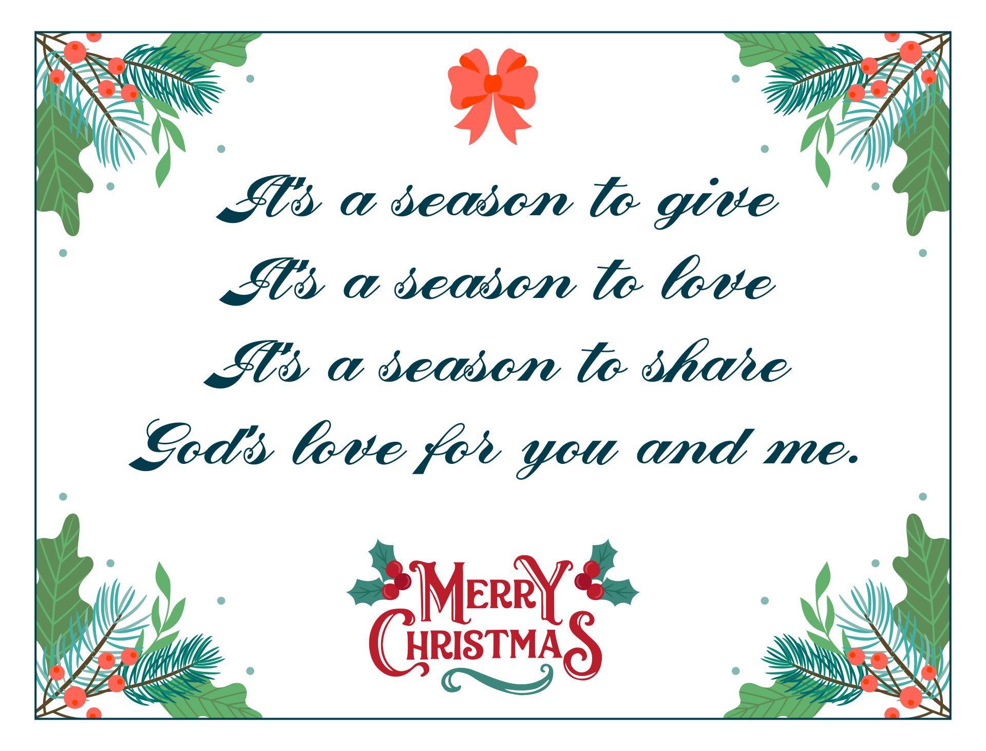 Christian Christmas Cards With Messages And Wishes