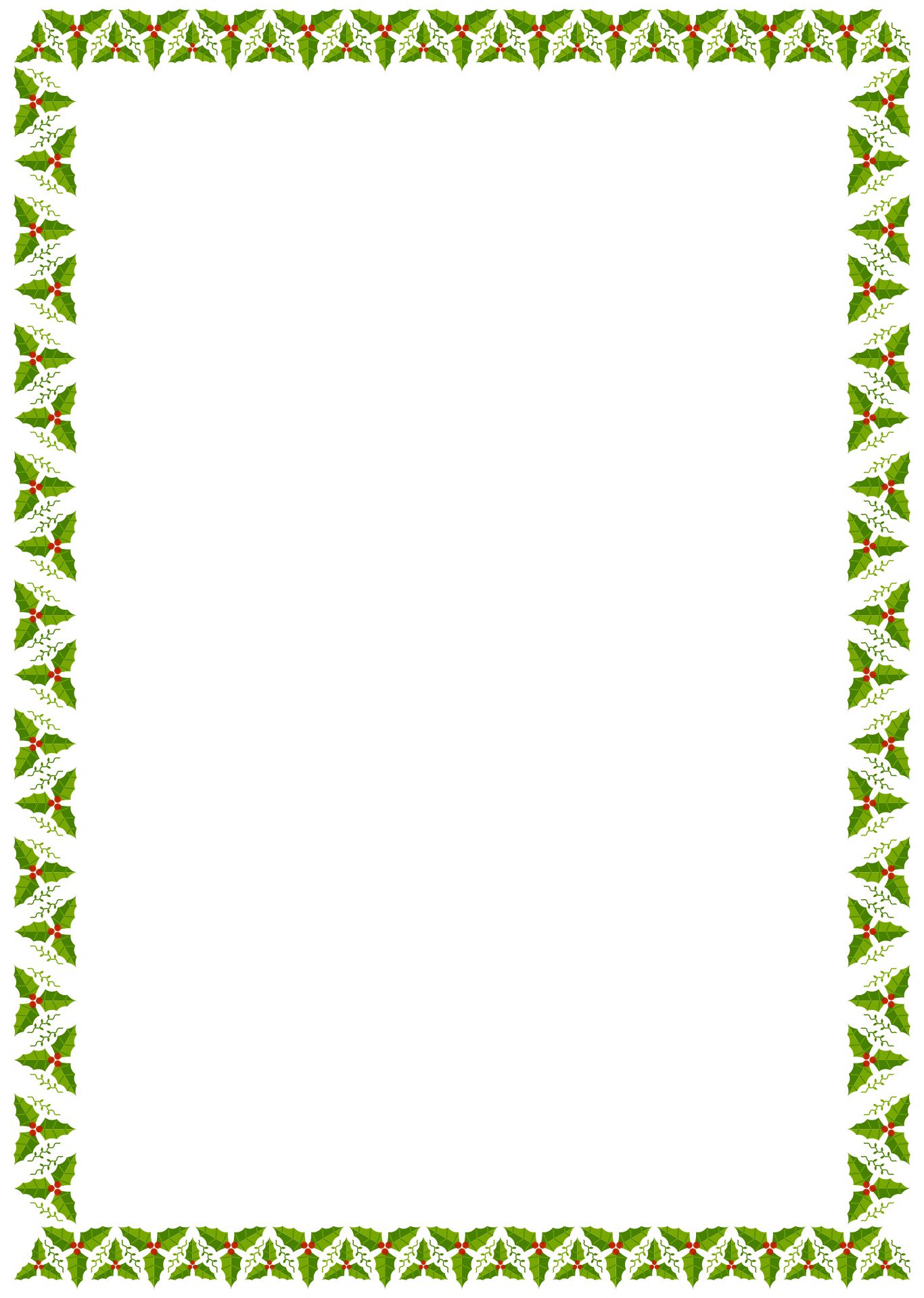 Christmas Borders For Letters