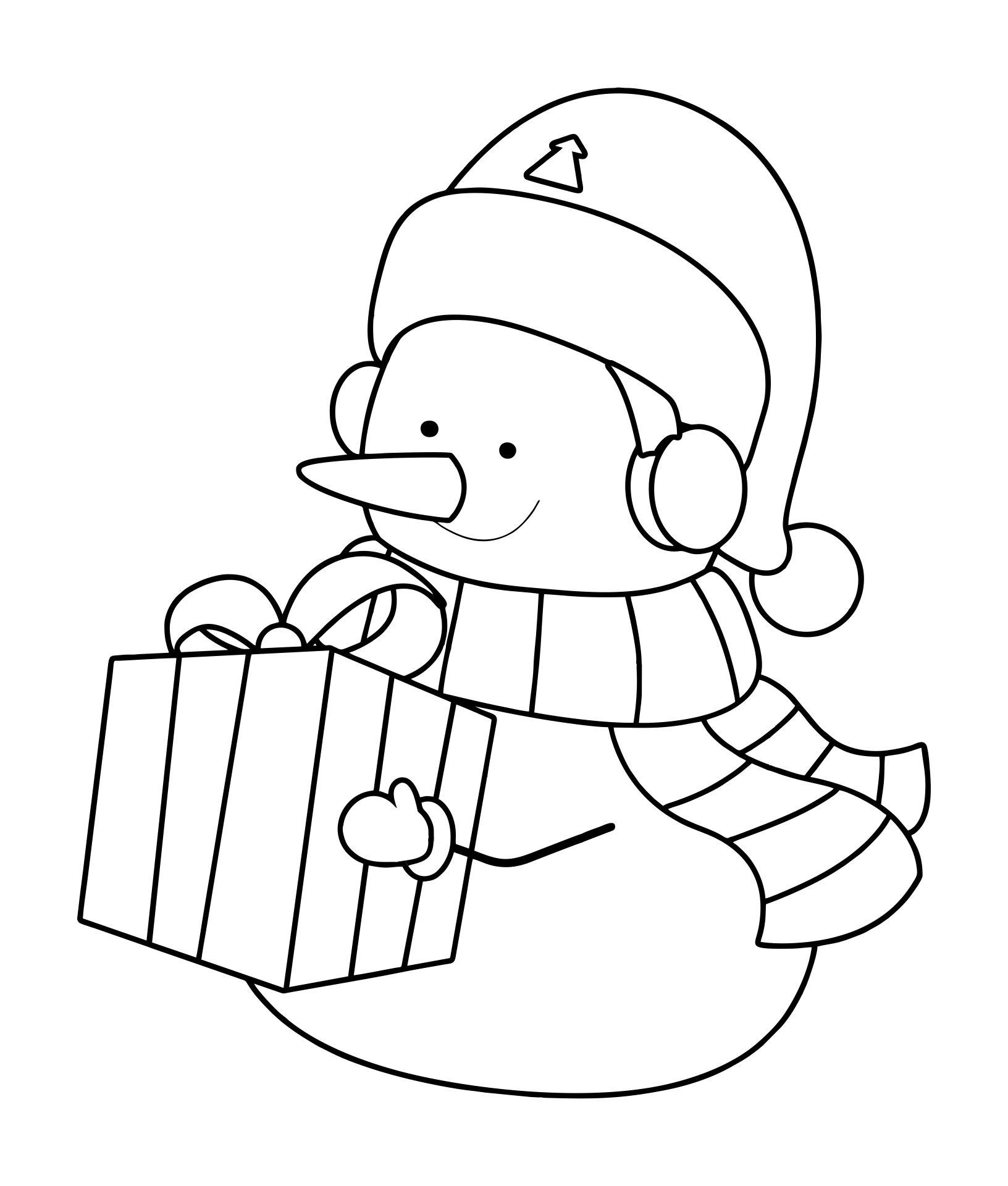 Christmas Coloring Pages For Kids Easy Printable