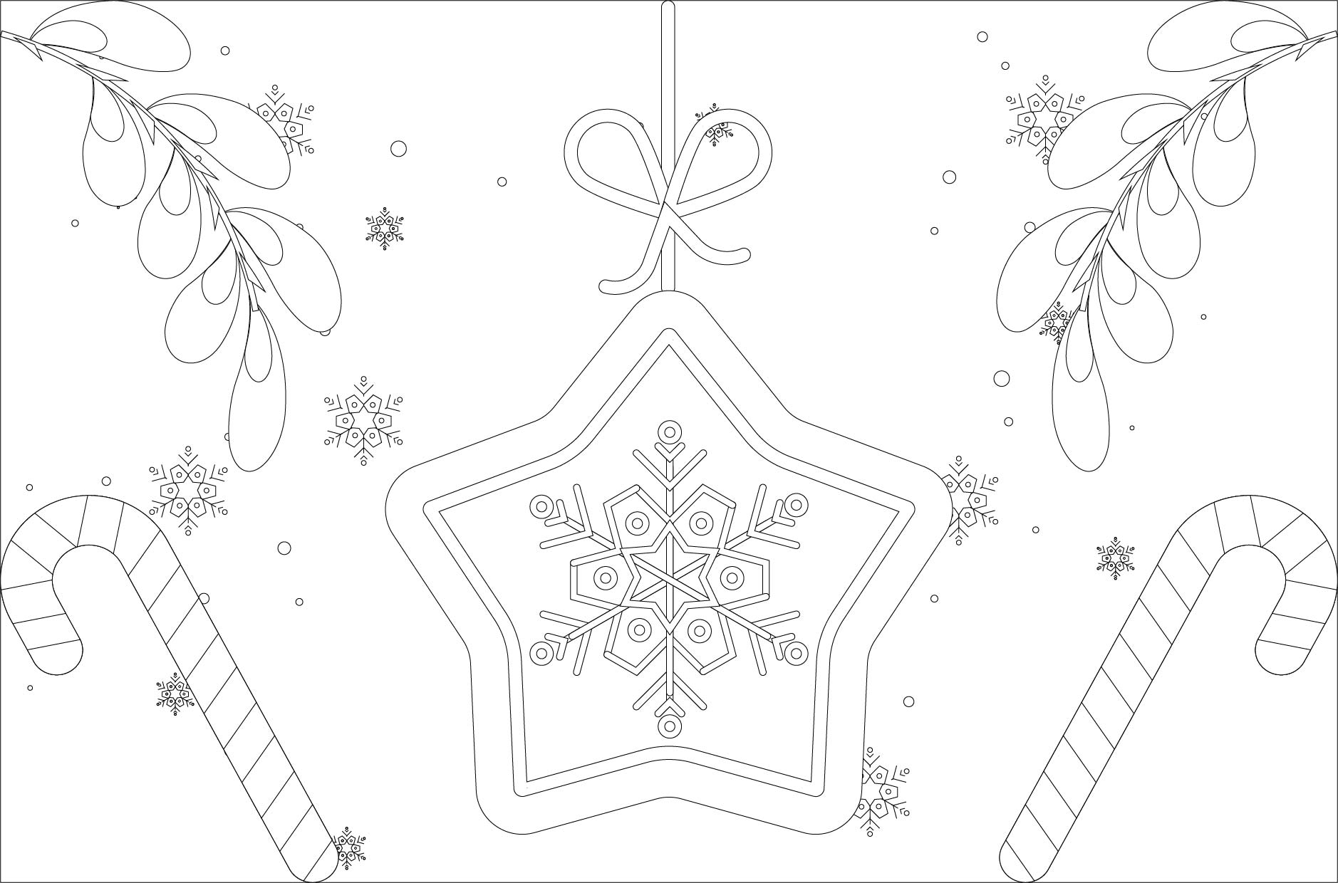Christmas Placemat Coloring Sheets