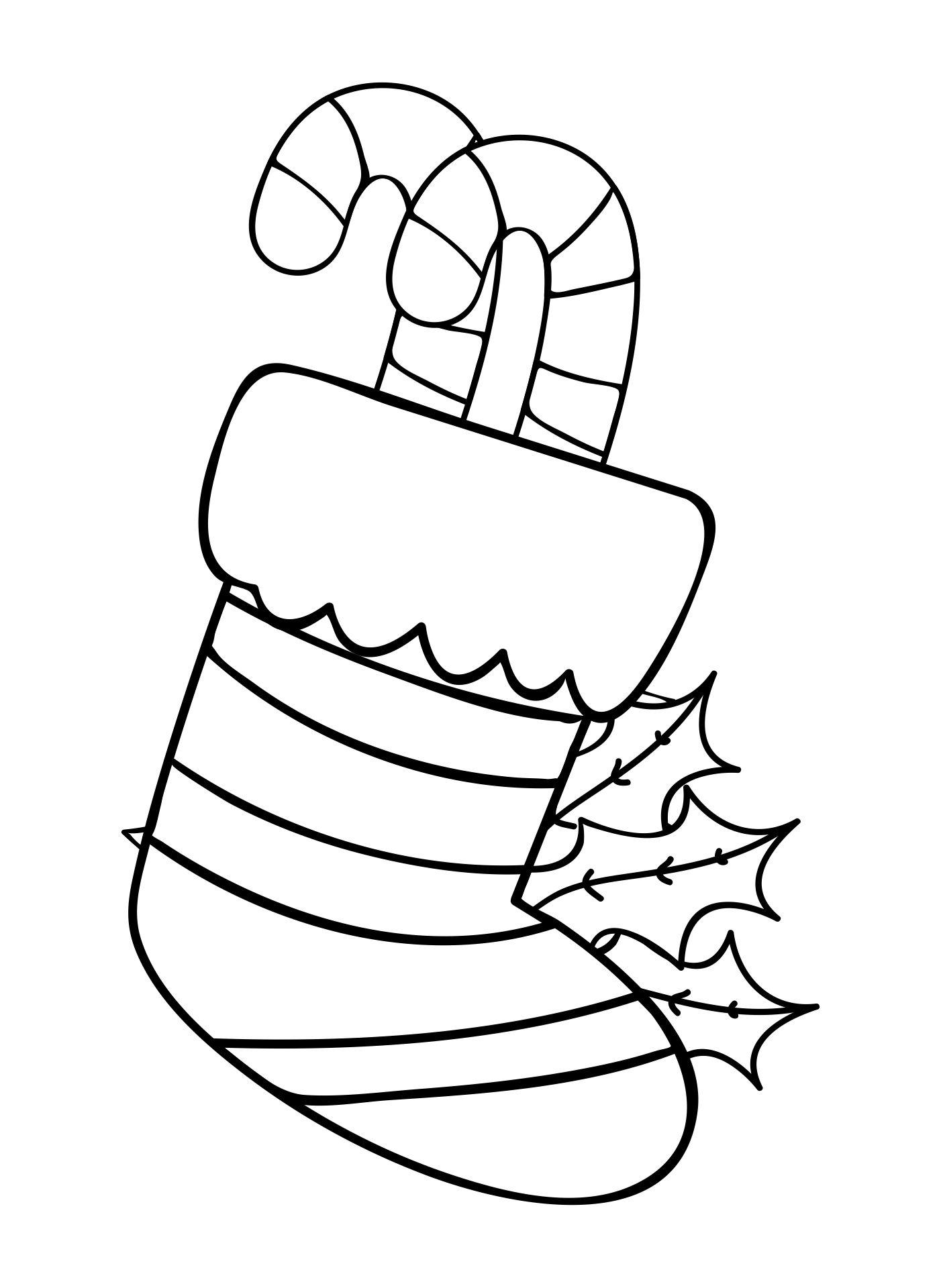 Coloring Pages Christmas Stocking