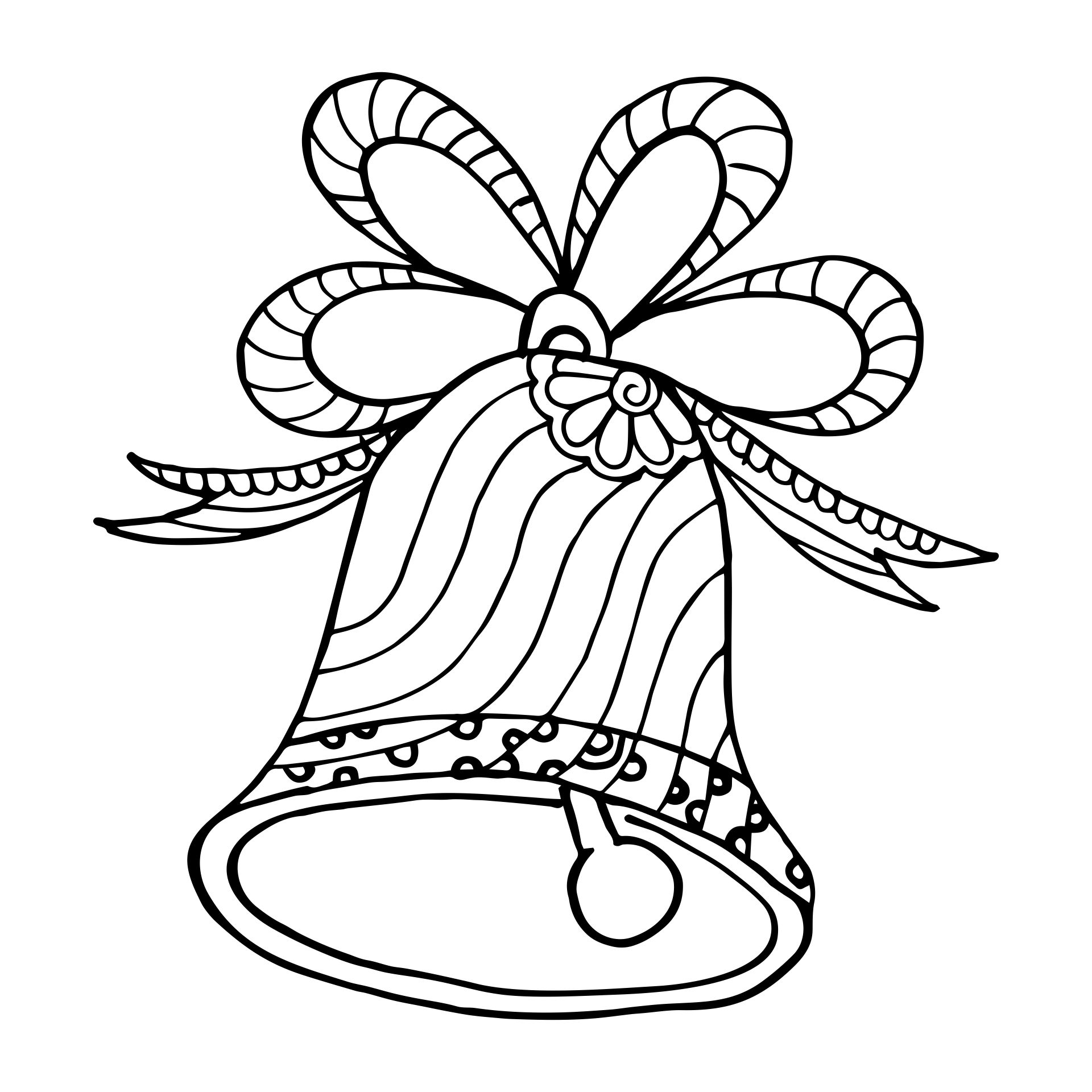 Easy To Print Adult Christmas Coloring Pages
