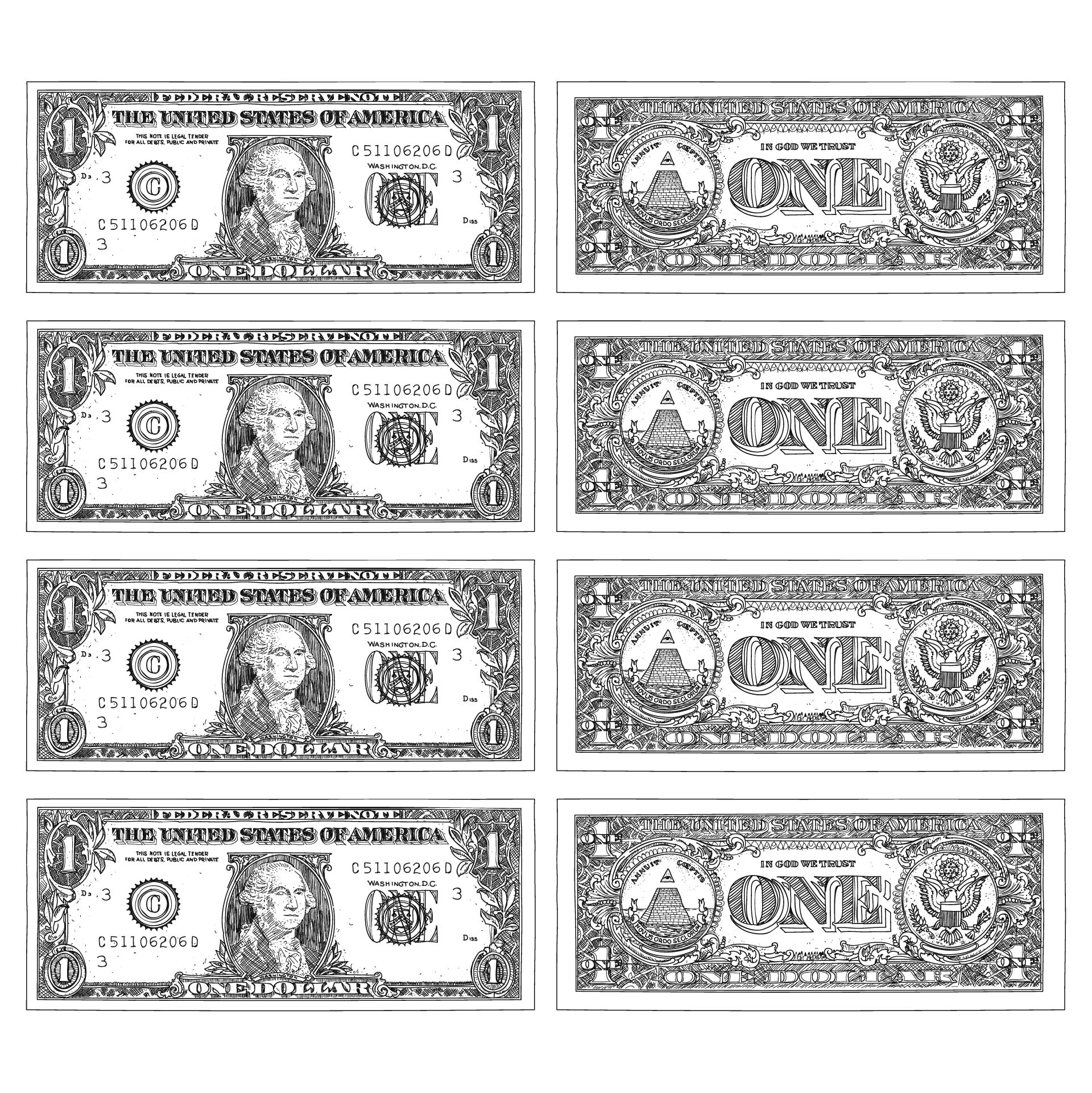 Fake Money That Looks Real Front And Back
