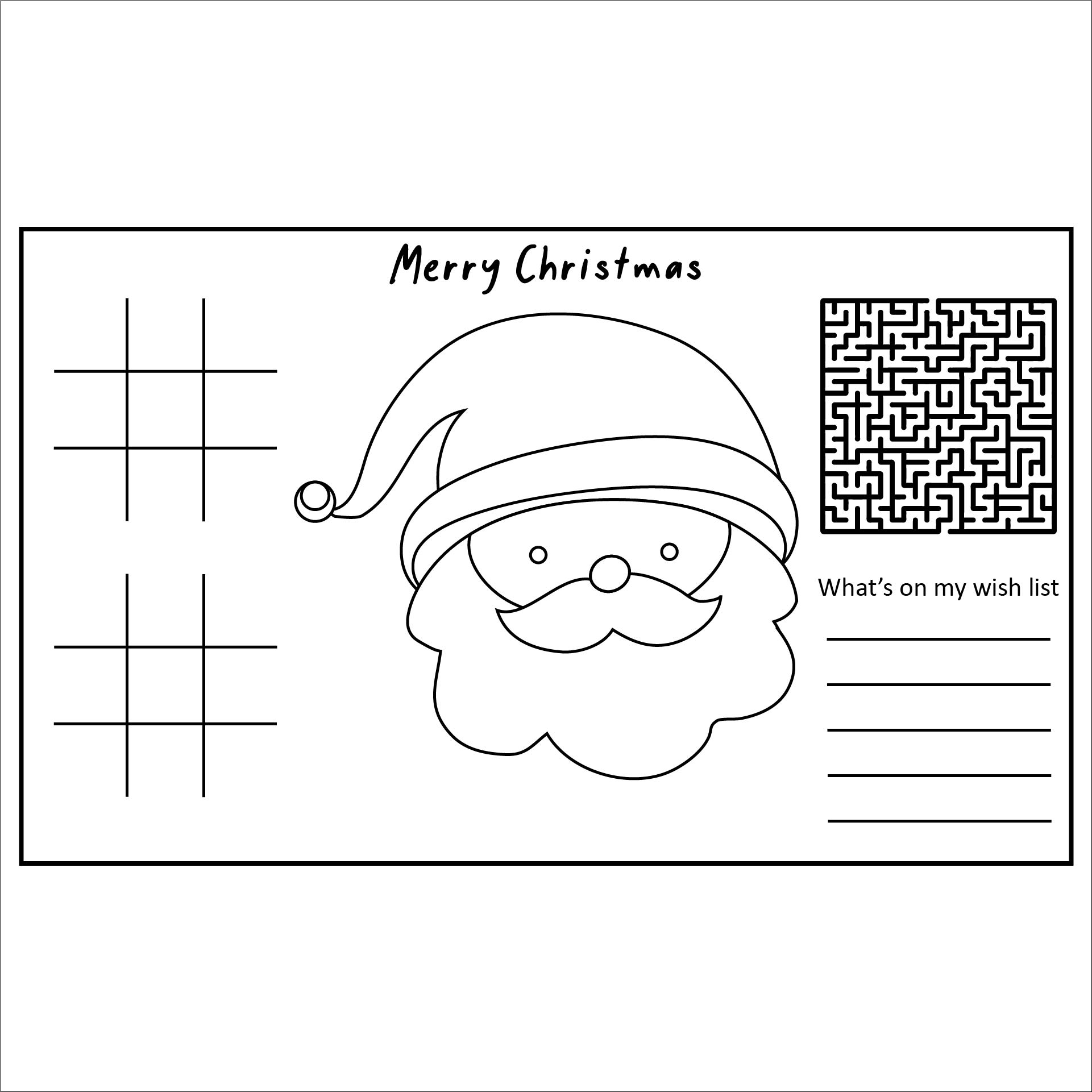 Festive Printable Christmas Placemats For The Holidays