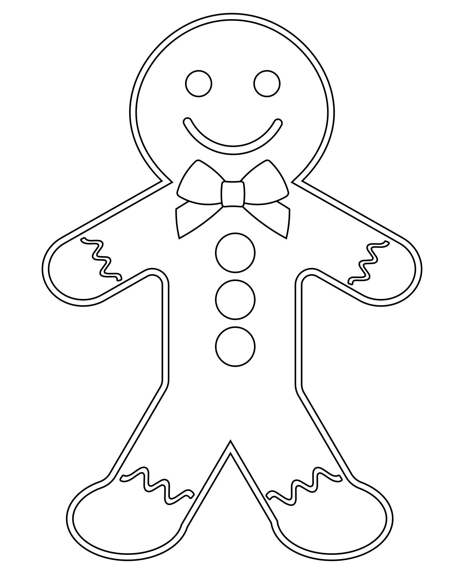 Gingerbread Man Template Printable
