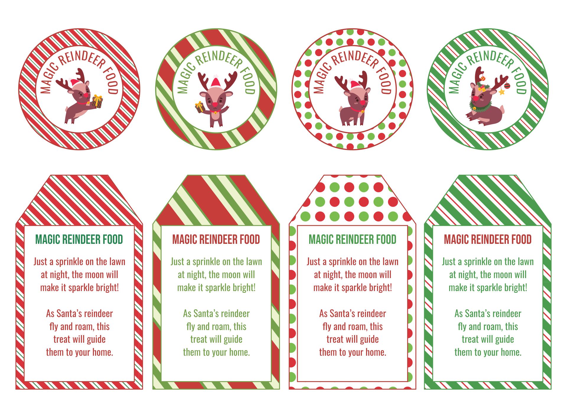 Magic Reindeer Food Ornaments Printable
