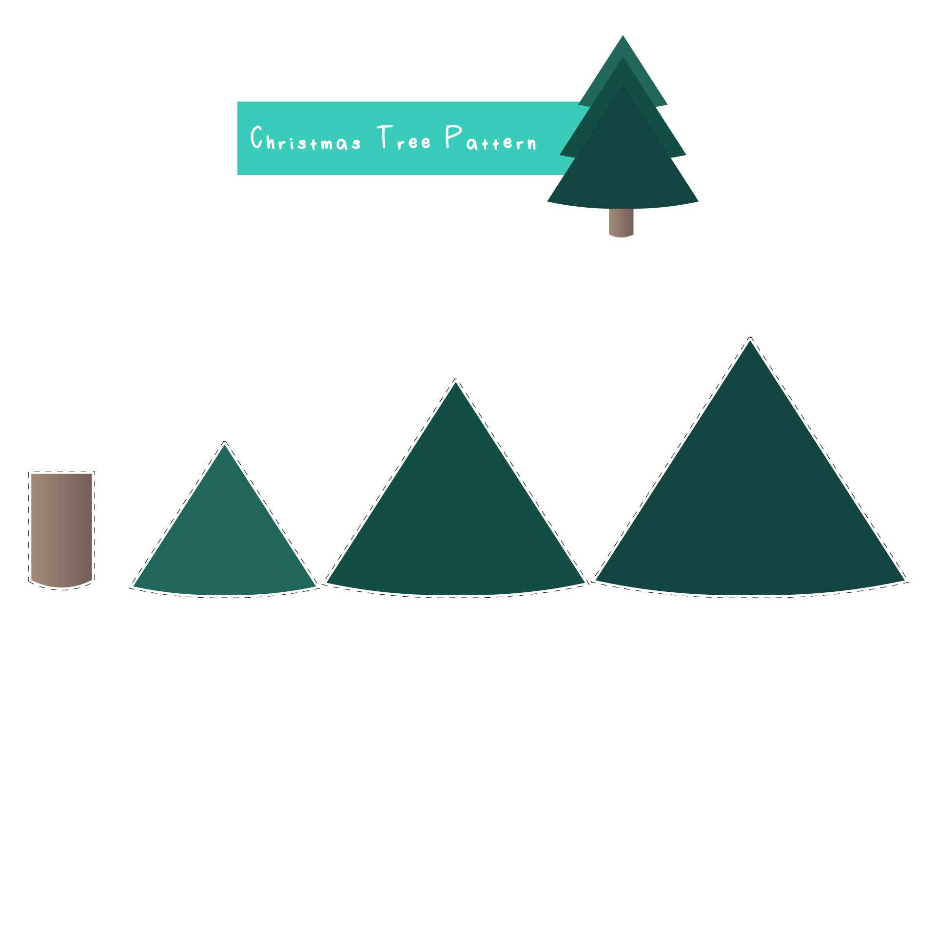 Paper Christmas Tree Pattern