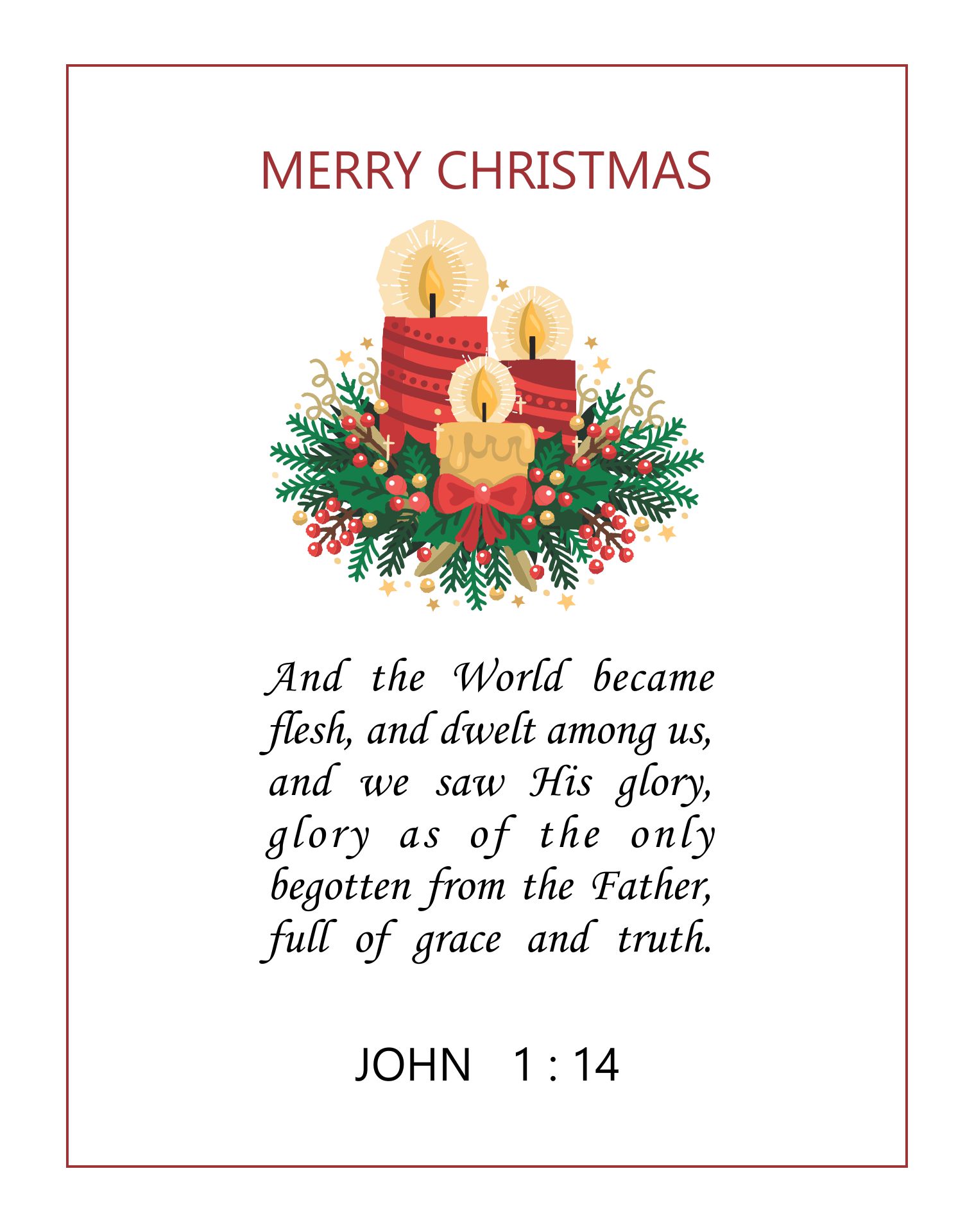 Printable Christian Christmas Cards