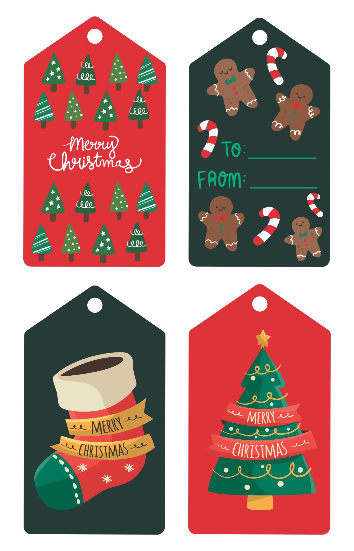 Printable Christmas Gift Labels Templates